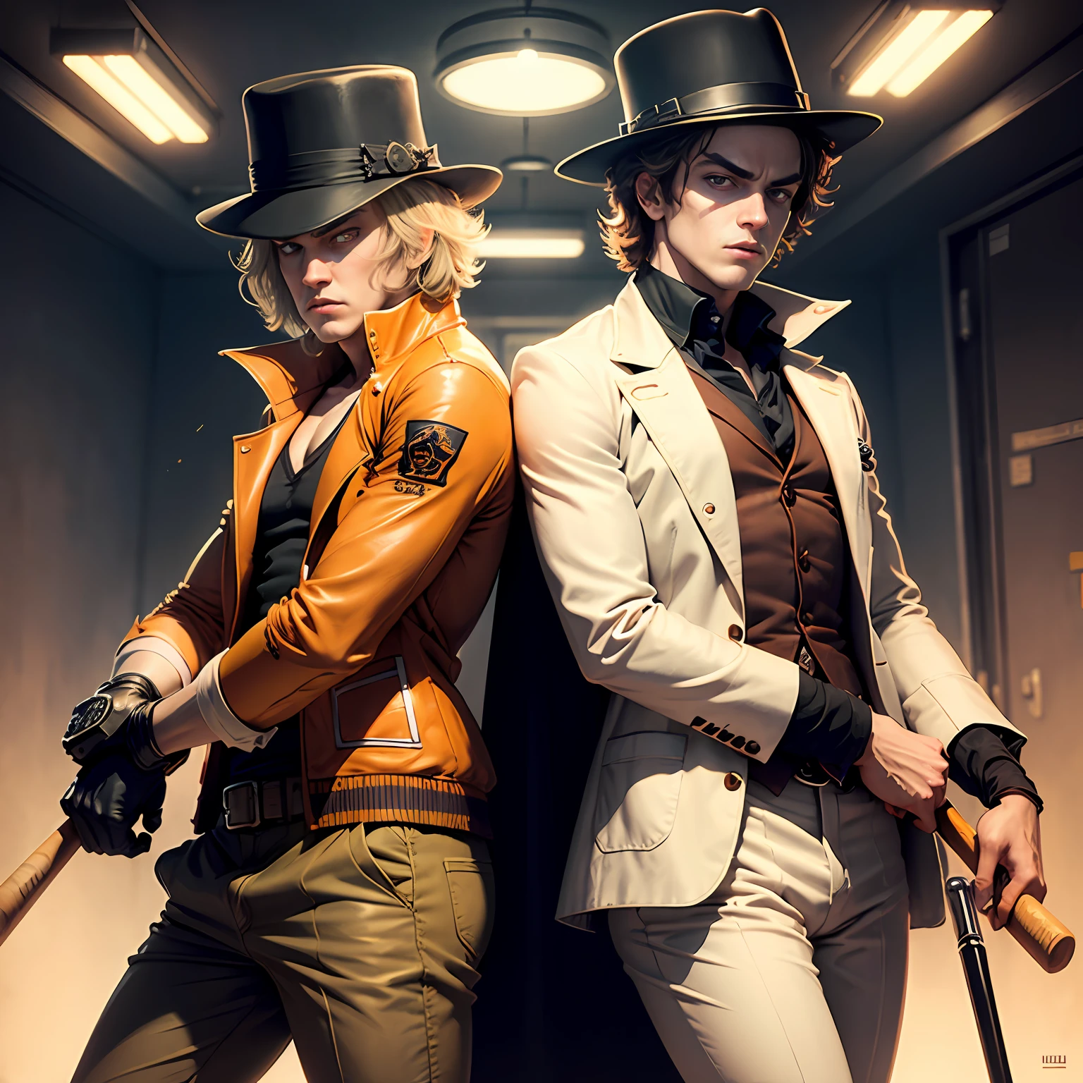 a clockwork orange movie, holding a baseball bat --auto