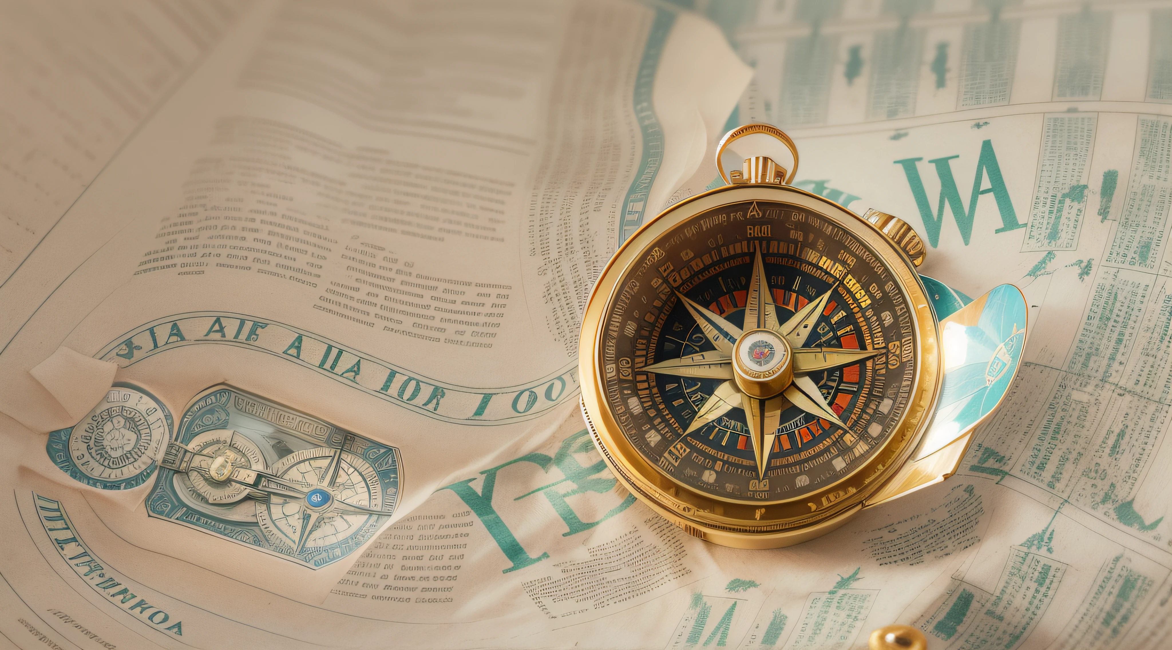 Image of a compass, representing Saint Joseph's guidance and protection