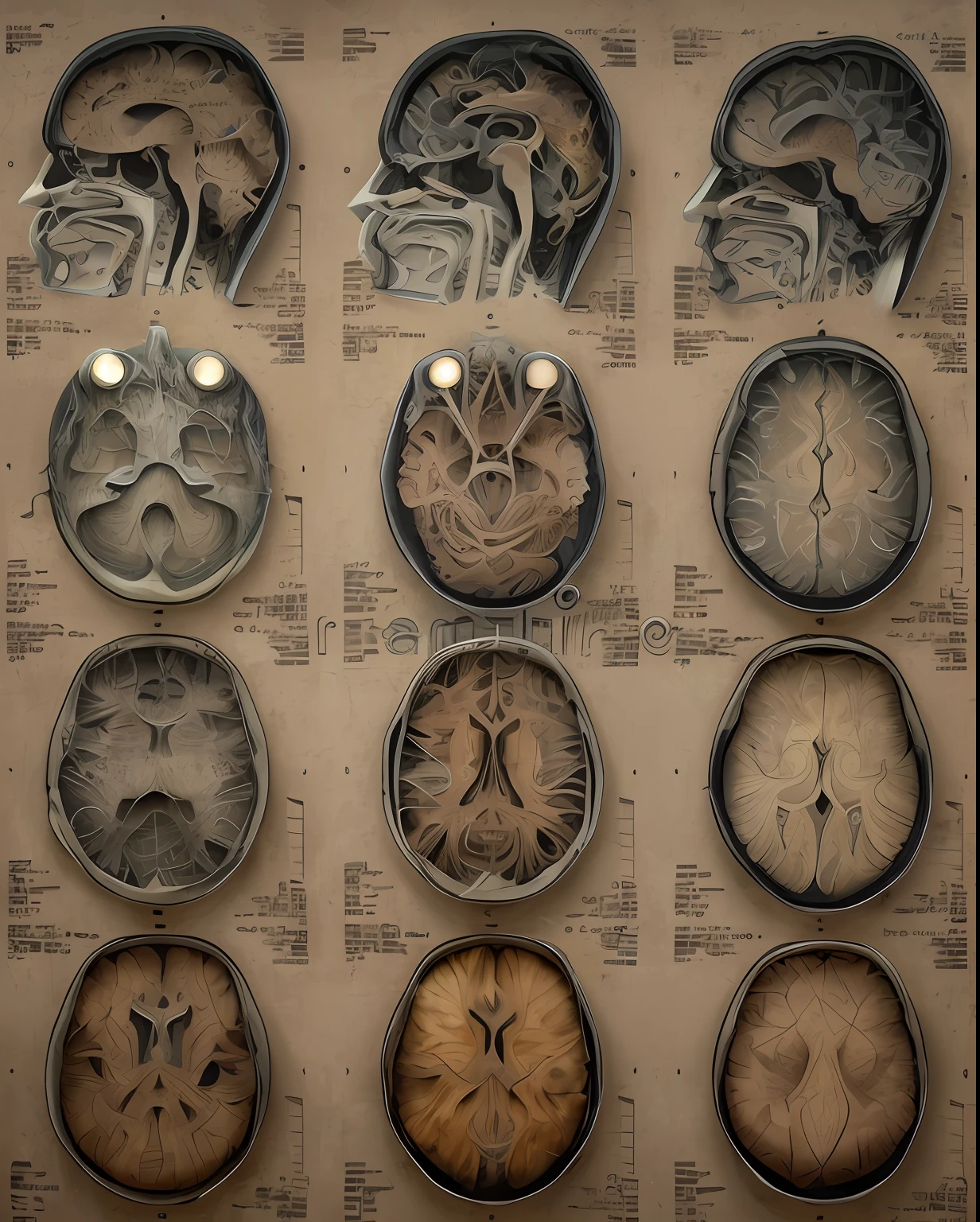"Estilo: High-level art, incredible details, incredibly expressive illustration, cores preto e branco, sophisticated composition, atmosfera envolvente, luzes sutis, Connections, Neurons, medicina, sombras contrastantes, esculturas intricadas, nuances de texturas, cores em preto e branco, profundidade emocional, perspectiva cativante."