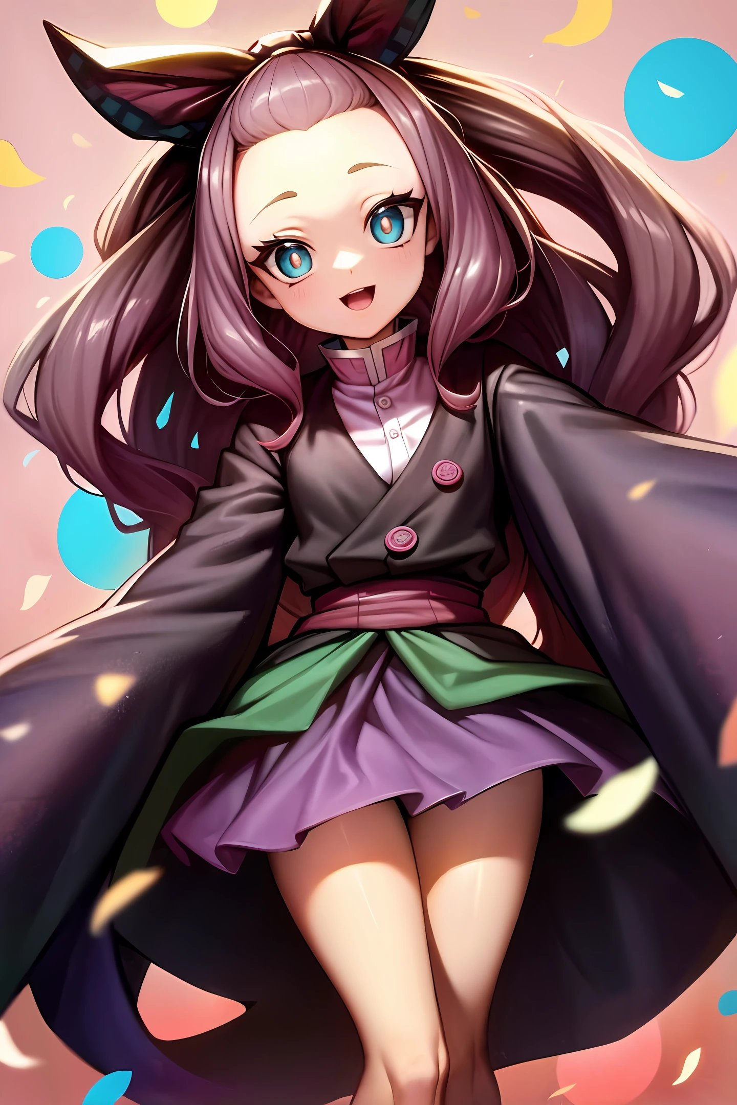 mitsuri hair, kimetsu no yaiba, olhos brilhantes (HDR 2)