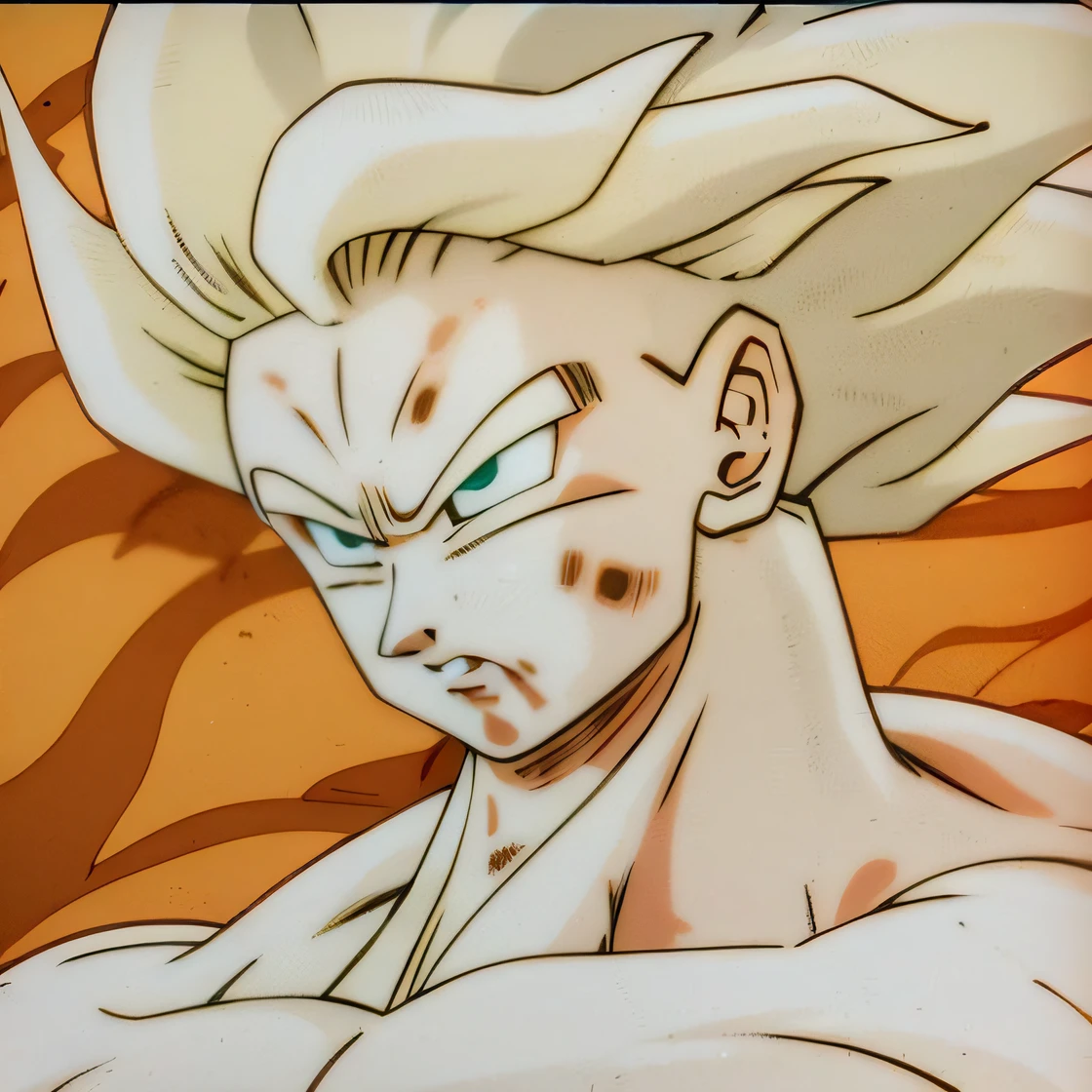 A closeup of a cartoon of a white dragon with a red background, Super Saiyajin, Filho Goku, Goku de Dragonball Z, Goku de Dragon Ball Z, Goku de Dragon Ball, Super Saiyajin Goku, Personagem Dragonball, Super Sayian Goku, Broly, arte conceitual de dragon ball, Super Sayan, Goku, Super Saiyajin 3, Retrato de Goku --auto