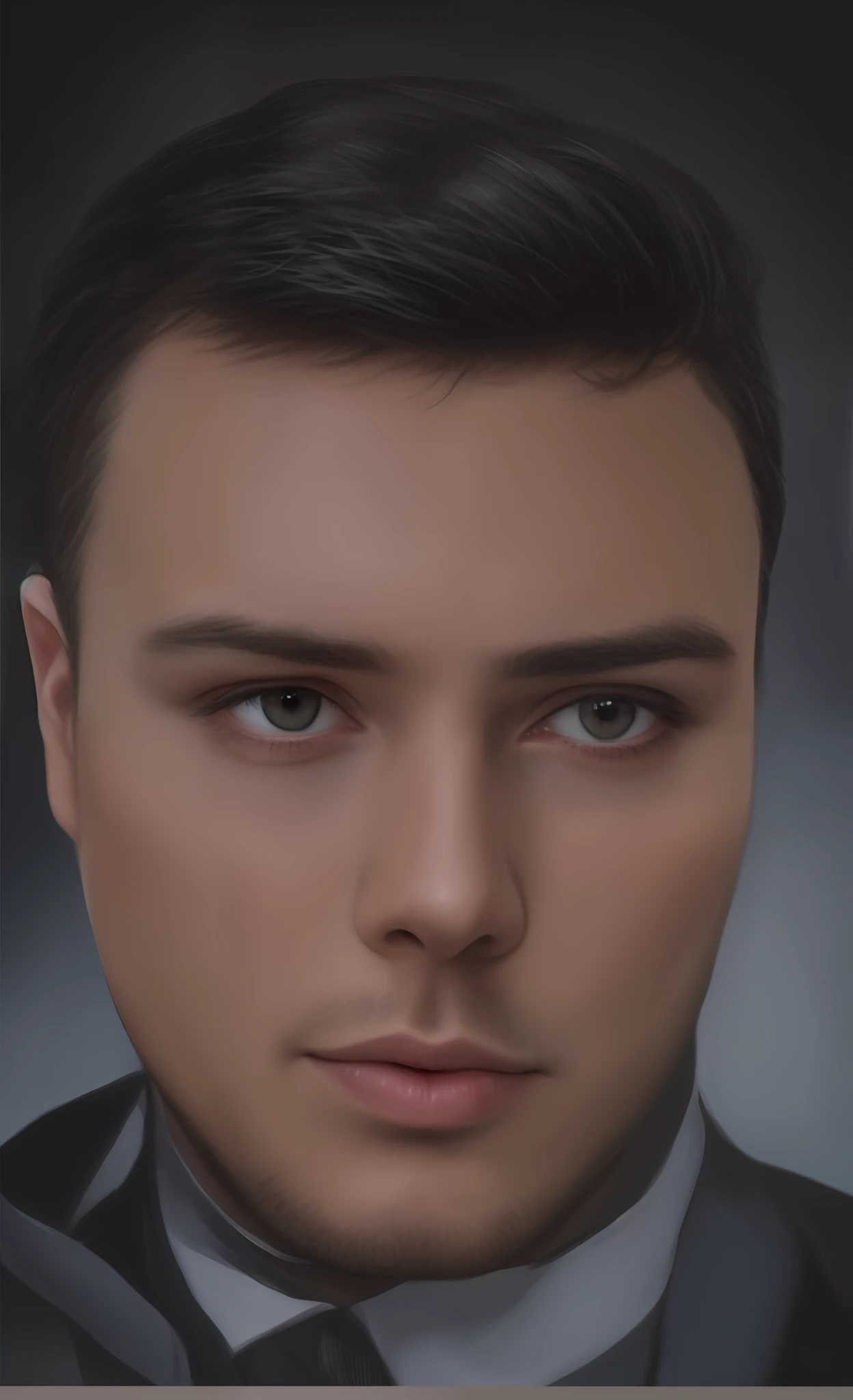 pintura de um homem em um terno e gravata com um fundo preto, retrato de rosto detalhado realista, rosto realista detalhado, Face extremamente realista, Rosto hiper-realista, retrato ultra realista, cara muito realista, rosto hiper realista, retrato hiper-realista, extremely detailed oil portrait, rosto detalhado realista, rosto detalhado e realista, retrato fotorrealista, bonito rosto detalhado, Realistic portrait
