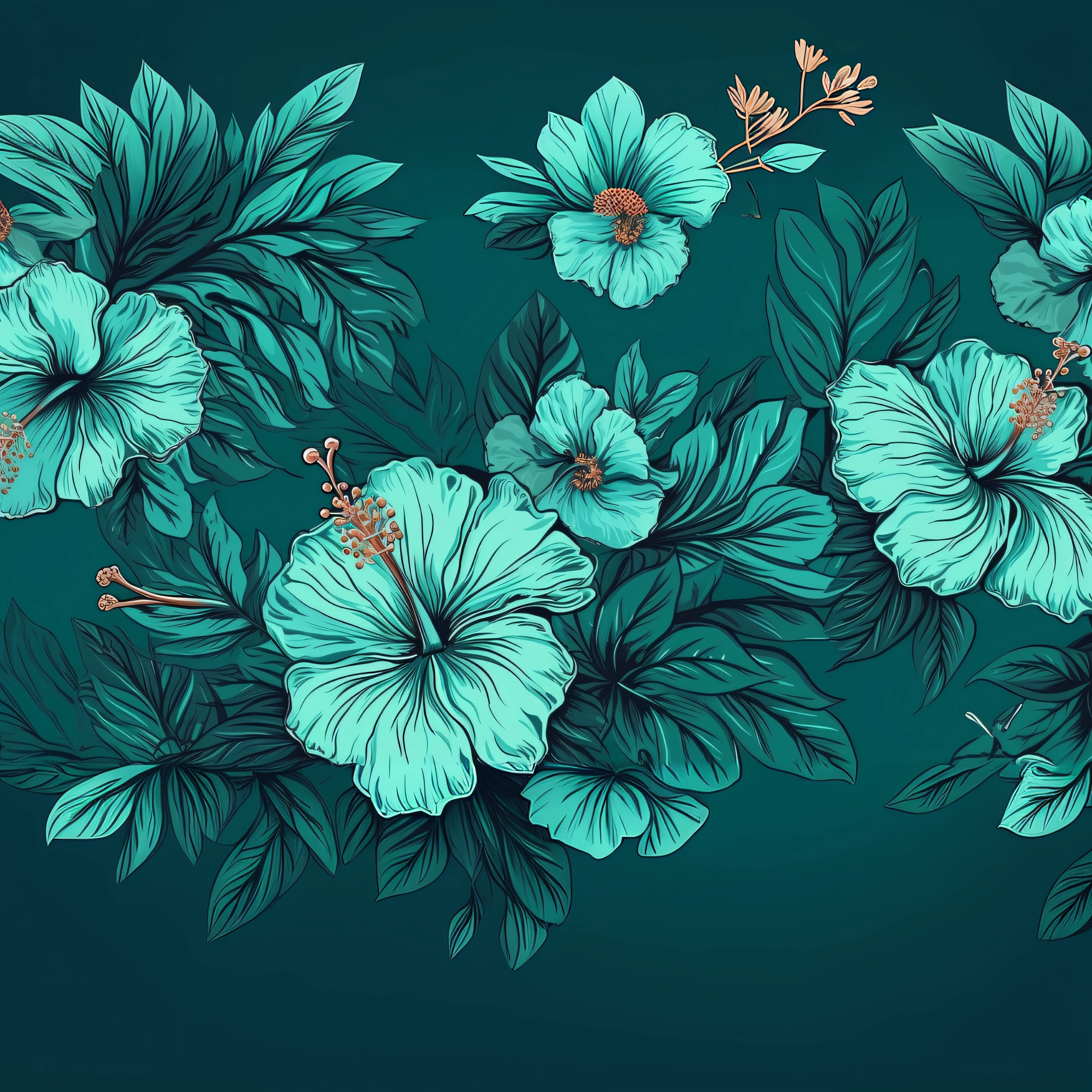Un primer plano de una flor azul sobre un fondo verde, dark flower pattern wallpaper, hd phone wallpaper, 4 K HD fondo de pantalla muy detallado, papel tapiz florido, flores tropicales, hd phone wallpaper, Fondo de pantalla HD, Fondo de pantalla de alta calidad, 4 k hd wallpaper illustration, Arte de papel pintado, Fondo de pantalla HD, Fondo de pantalla 4K, Fondo de pantalla 4 K, Dibujo digital detallado, Hermoso fondo de pantalla de iPhone