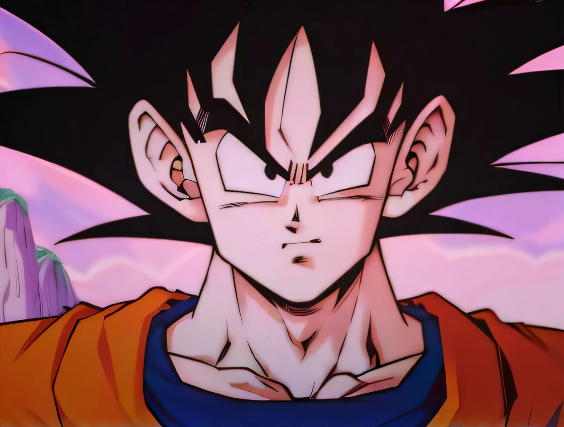 Um close up de um desenho animado de um jovem Gohan, Retrato de Goku, Retrato de Goku, Filho Goku, Goku, Goku de Dragon Ball Z, Goku de Dragonball Z, Goku de Dragon Ball, Filme ainda de Robot Goku, Retrato altamente detalhado de Goku, Goku Humano, goku as an asian man, arte conceitual de dragon ball, Directed by: Akira Toriyama --auto