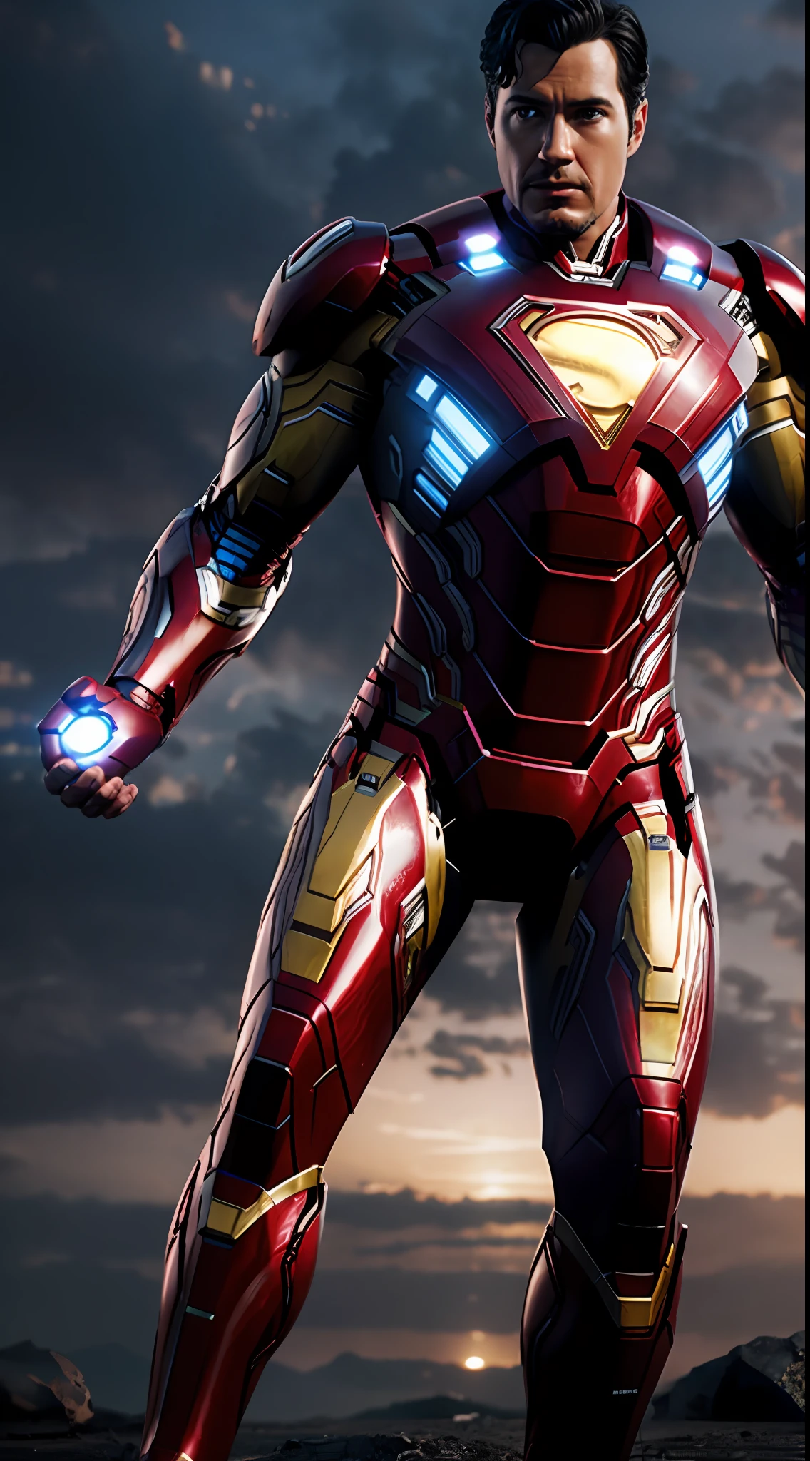 ironman superman, octane render, unreal engine, highly detailed, intricate