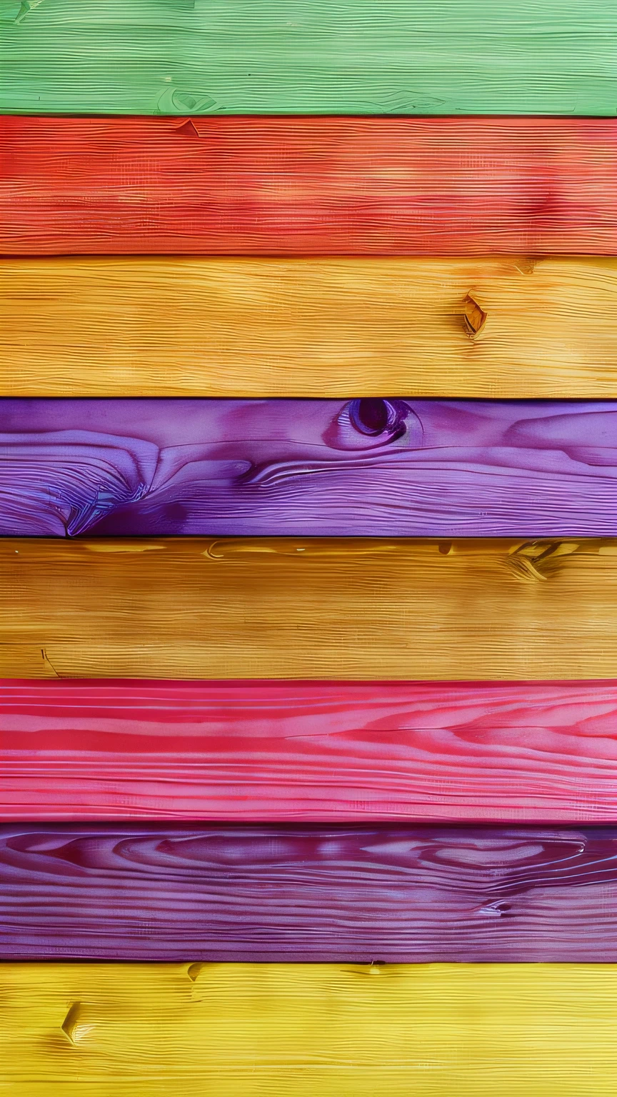 um close up de uma parede de madeira colorida com um piso de madeira, detalhes e cores vivas, madeira polida decorada, texturas coloridas detalhadas, madeira brilhante neon, wood planks, detalhes de cores vibrantes, fundo de madeira, detalhes coloridos, alta textura colorida, nice colors, camadas coloridas, madeira detalhada, wood paneling, tinta multicamadas, alguns vermelhos e roxos e amarelos, wood surface --auto