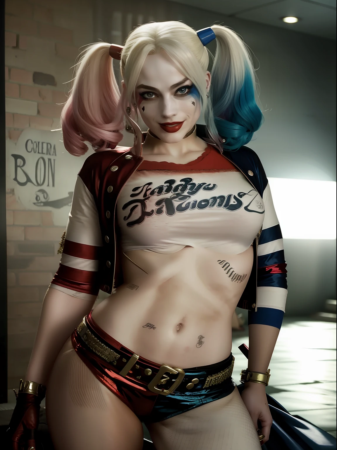 Harley Quinn Super Sexy Showing Her Attributes