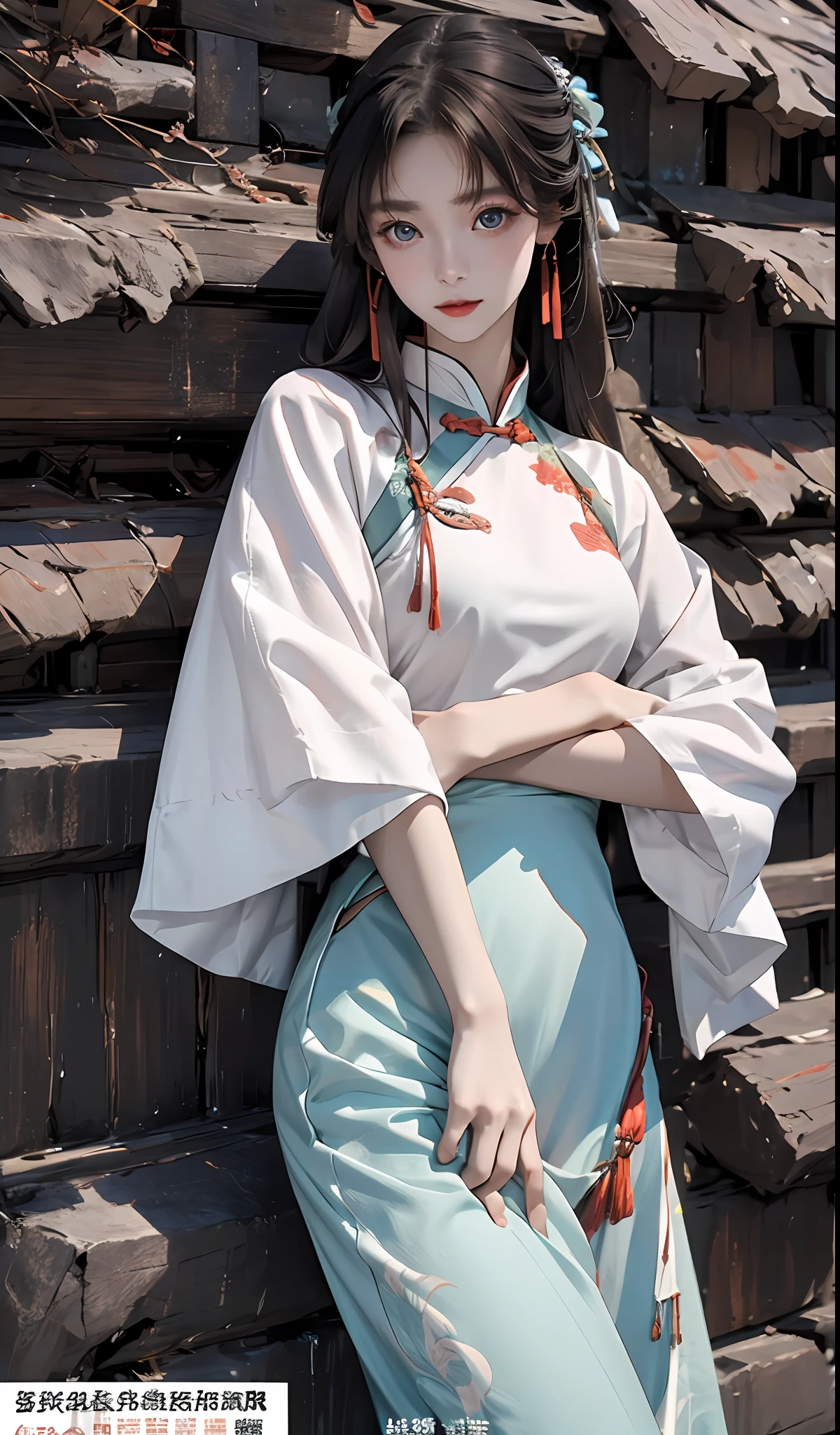 Best quality, Master, A high resolution, Wuxia 1girl, Hanfu, Super beautiful face, super beautiful eye, Super beautiful hair Super beautiful face，Super beautiful eyes，Super beautiful hair，MagazineCover，