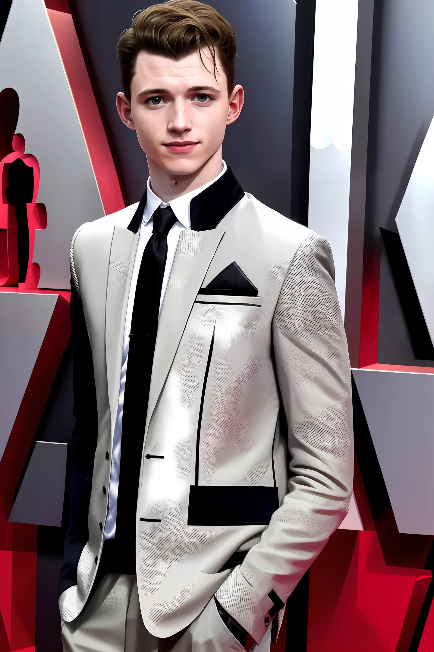 Tom Holland, suit on the red carpet