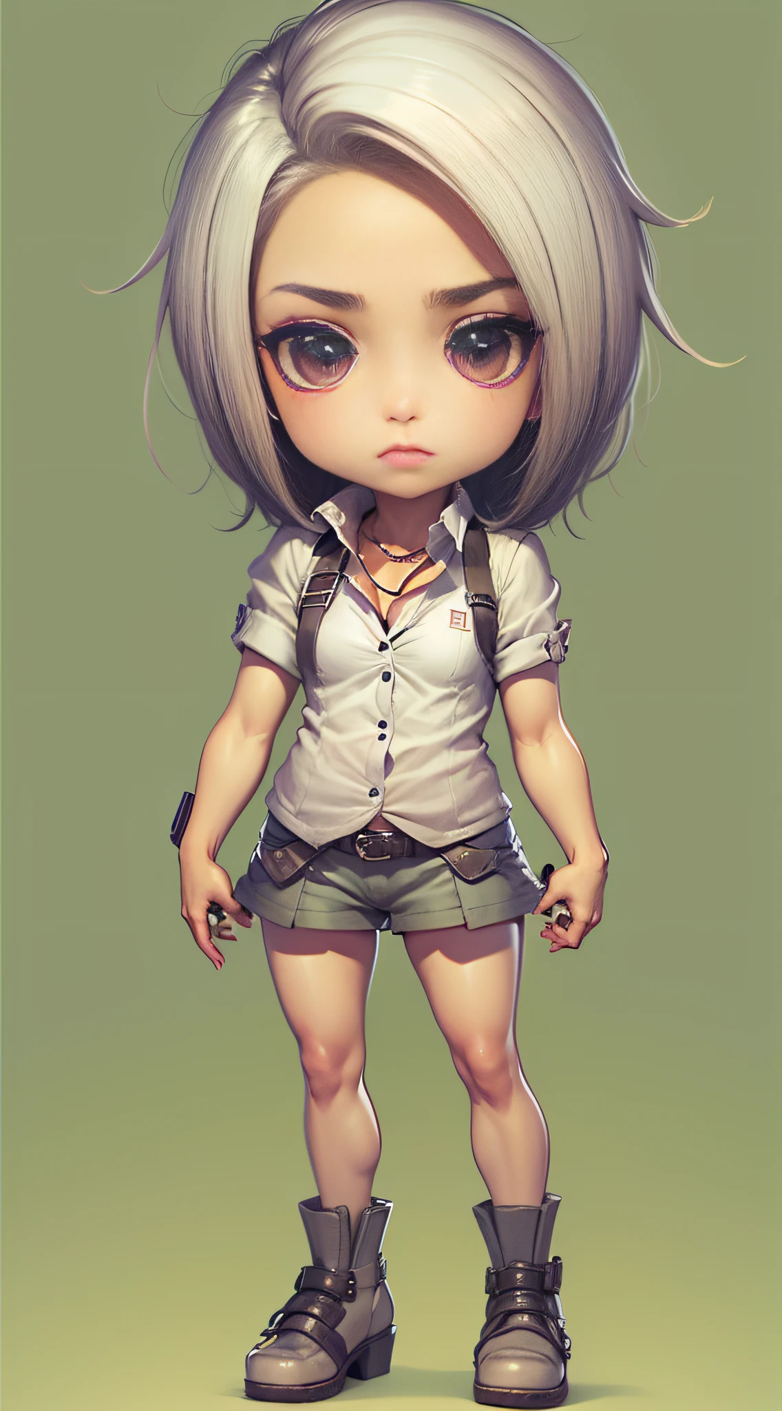 Estilo (Chibi) corpo inteiro,