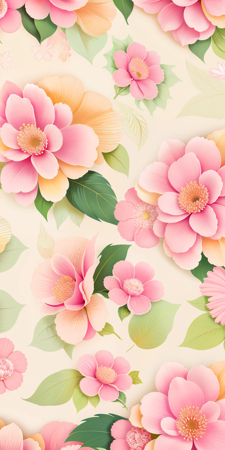 Pattern of flowers and leaves on white background, floral patterns, flowery wallpaper, Flower background, flower, flower bloom, patchy flowers, floral wallpaper, opulent, floral patterned skin, flowers and blossoms, beautiful  flowers, Floral!, floral motives, pastel flowery background, florest background, floral explosion, Pink flowers, ornate floral, Garden floral pattern