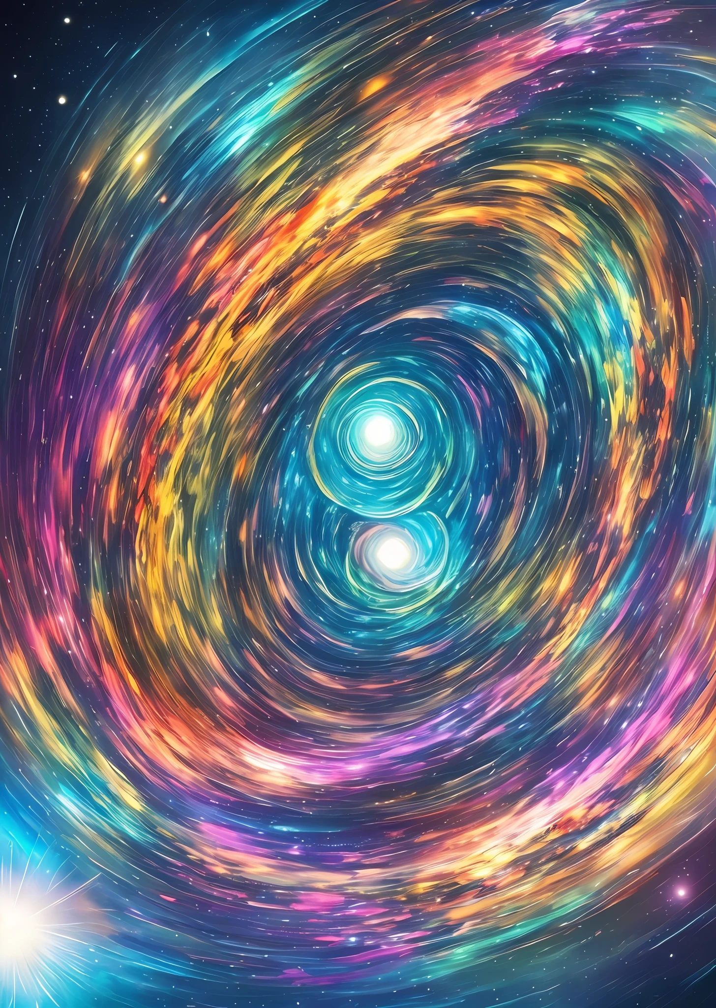 Imagine a mesmerizing artwork that depicts a fantastical realm existing in a five-dimensional space, where gravity, time, and perception transcend conventional boundaries. Let your creativity soar as you bring this extraordinary world to life.