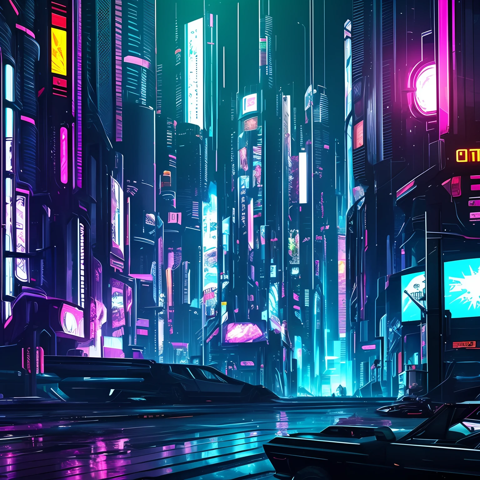 Cyberpunk background --auto