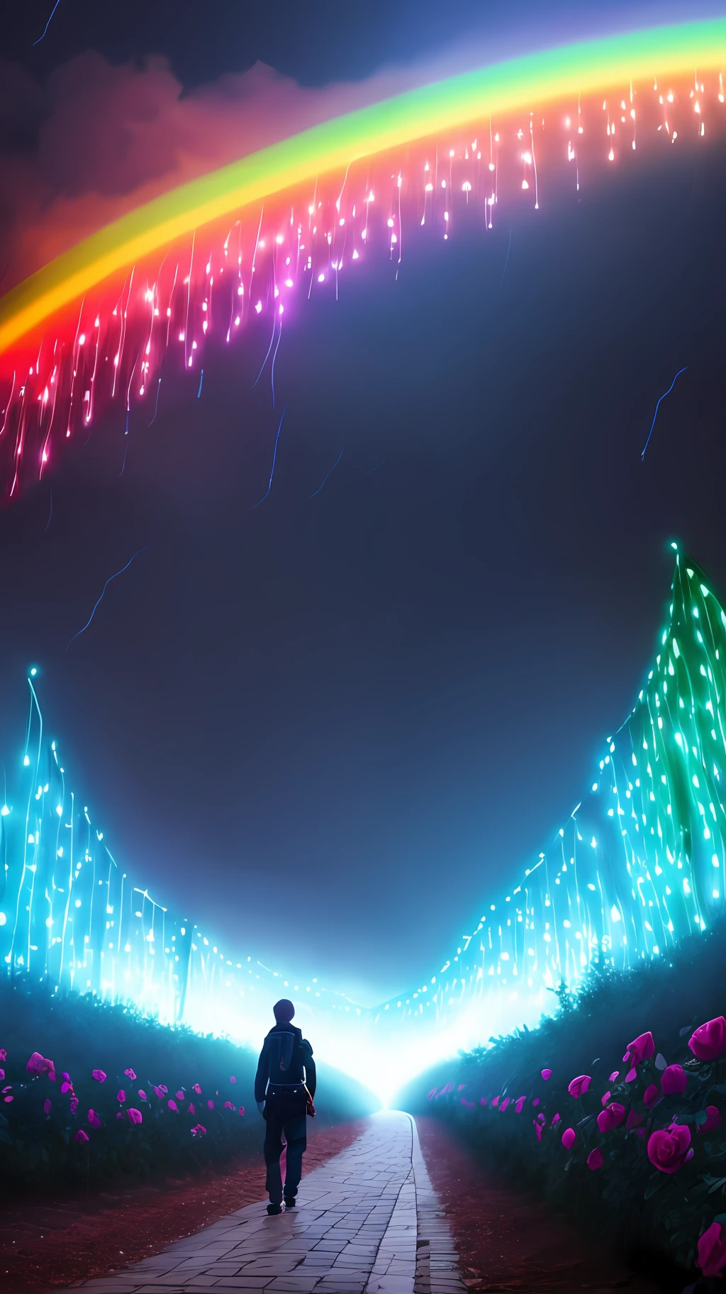 Presented by HD CG, Black Rose Desert Rose Path, Blue Rose,
Firefly, Domino Vule Long Floating, Music Lighting, Rainbow Light
EffectFruitLight Fog Night Time Lightning Roll Lighting Kit of Art
Trends in a Light Style,HD, --ar 9:16 --auto