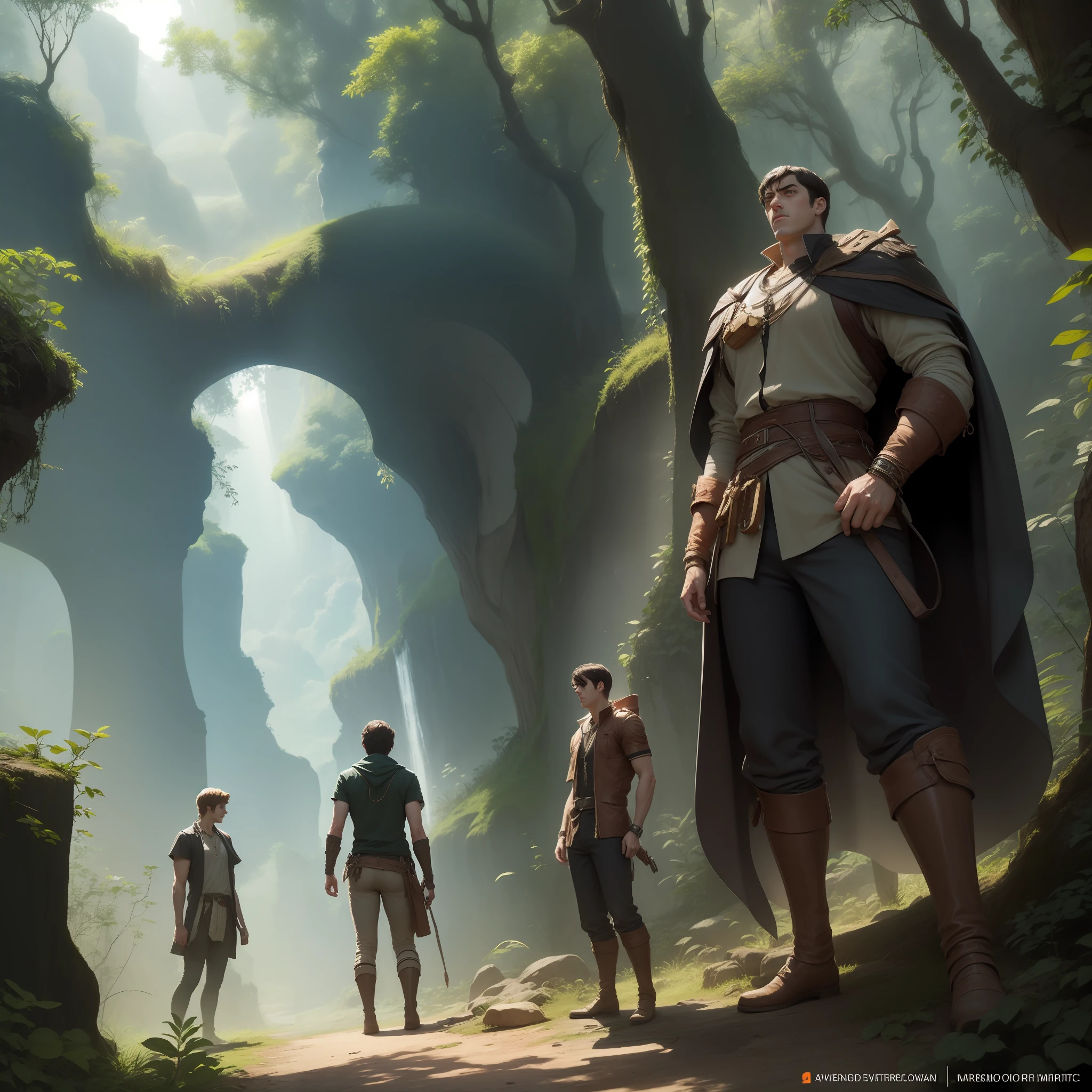 --Melhor personagem--:
Nome: Alex Turner,
description: Intrepid explorer, corajoso, eyes full of determination,
--Best case scenario--:
Selva exuberante, full of exotic vegetation, with rays of sunshine filtered through the treetops,
--Character action--:
Alex Turner navega por trilhas sinuosas, corta densos arbustos com sua fiel faca, climb majestic trees,
--Aventura--:
Discover ancient ruins, Unravel hidden mysteries, enfrenta perigos desconhecidos,
--Cinematic setting--:
The panoramic camera reveals the verdant vastness of the jungle, Epic music accompanies the explorer's every step, Tension grows with each surprising discovery.