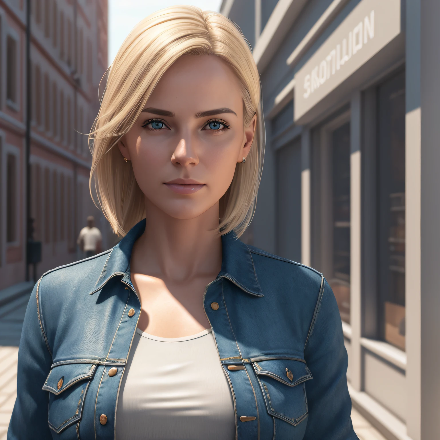 Beautiful mature Swedish college girl, blonde, wearing stylish clothes, on the street, ((slim, petite)), realism, photo, masterpiece, realistic, photorealism, high contrast, realistic digital art trends in Artstation 8k HD detailed realistic, detailed, skin texture, super detailed, realistic skin texture, armature, best quality, super high resolution, (photorealistic realism: 1.4), high resolution, detailed, original photo, sharp, lee jerfries nikon D850 Film Stock Photo 4 Kodak Portra 400 Camera F1.6 Lens Rich Colors Ultra Lifelike Textures Dramatic Lighting Unreal Engine Trends on ArtStation CineStill 800, --auto