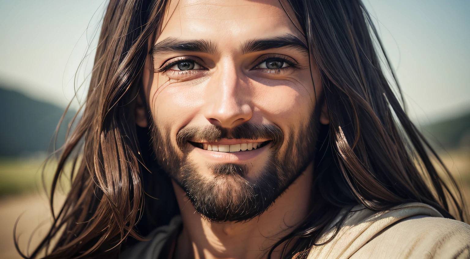 Jesus smiling --auto