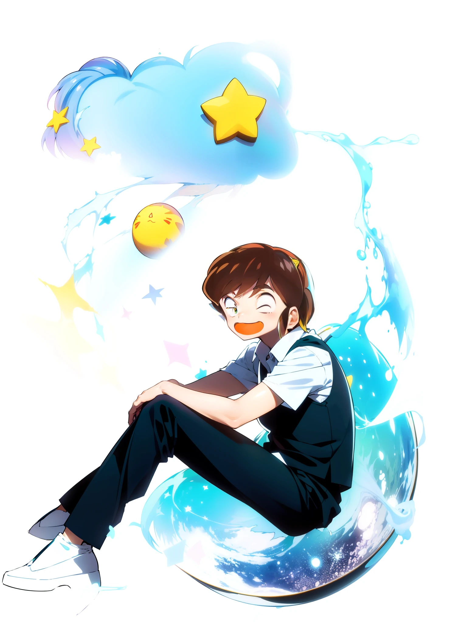 urusei yatsura、Ataru Morohoshi、Stars on the back
