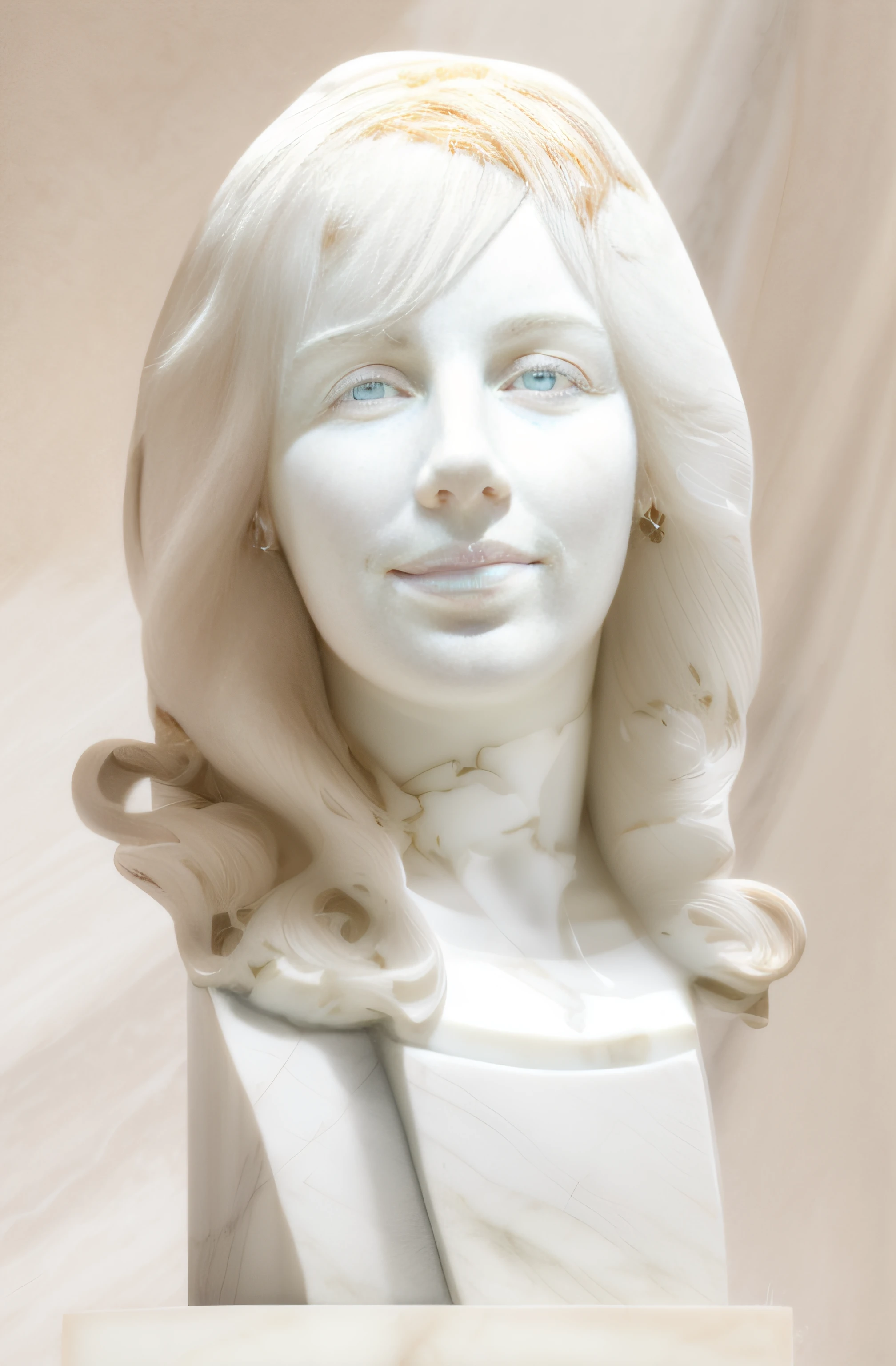 Busto arafed blanco de 1 mujer de cabello blanco, Classical antiquities, white marble bust, solo cabeza y busto, bustos blancos con un hermoso cuello, busto de retrato, Classical sculpture, Classical marble sculpture, retrato de busto, Large bust, (((White Greek marble statue))), Tiro de busto, ((fotorrealista)) realista, luz proveniente de arriba, yeso, Foto de estudio.