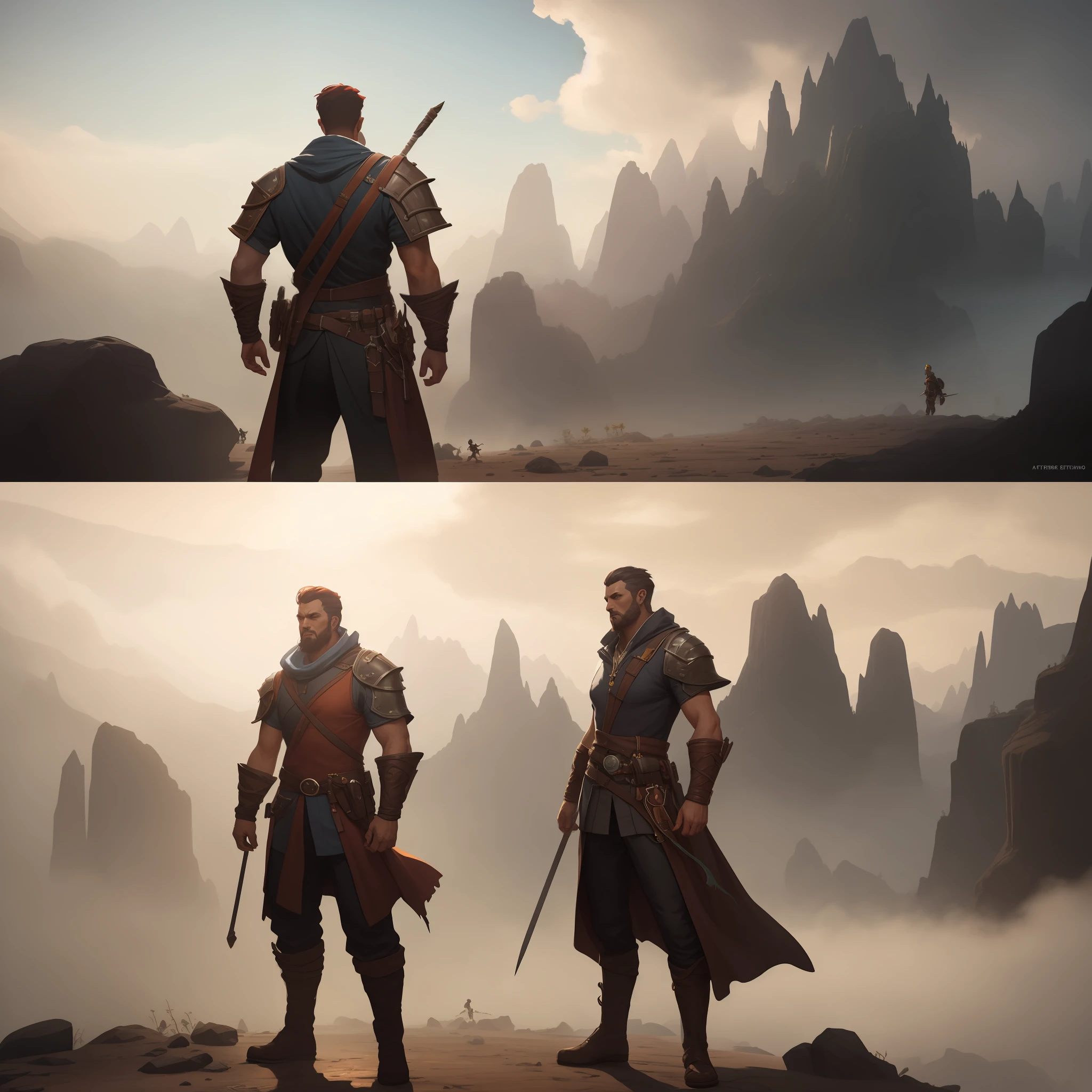 Character, Hybrid class, Rogue Wizard, Dungeons&Dragons Style,
Artstation, concept art, Artist Jesper Ejsing, sense of awe,
Octane render, Unreal 5 engine, Godrays, Forrest, daylight, low
mist,--test --creative --ar 9:16 --auto