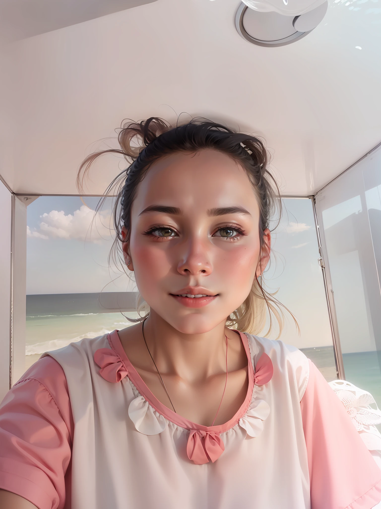 head portrait,ID photo,ssmile,Stay in the sea