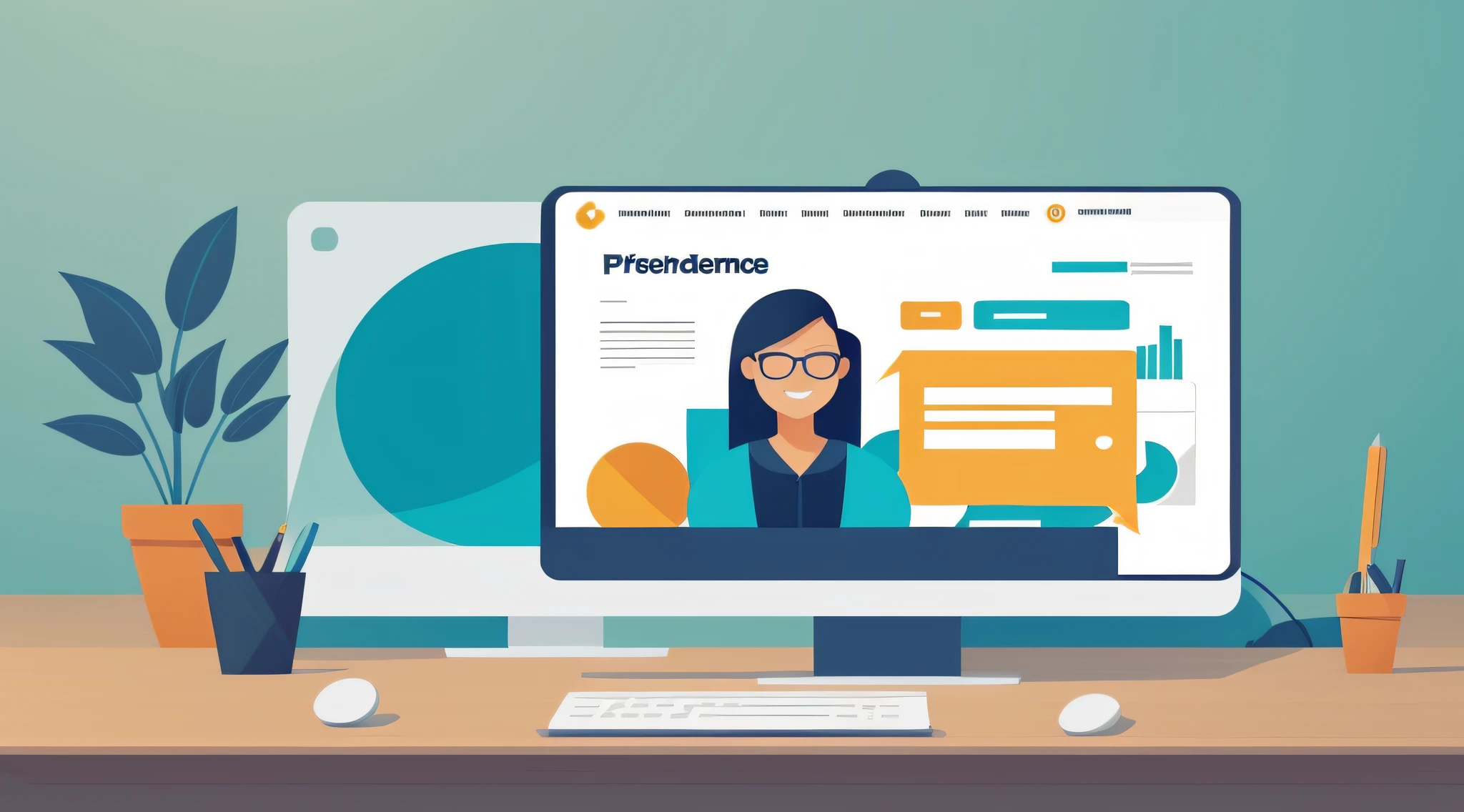 Crie uma linda imagem relacionada a freelancer profissional