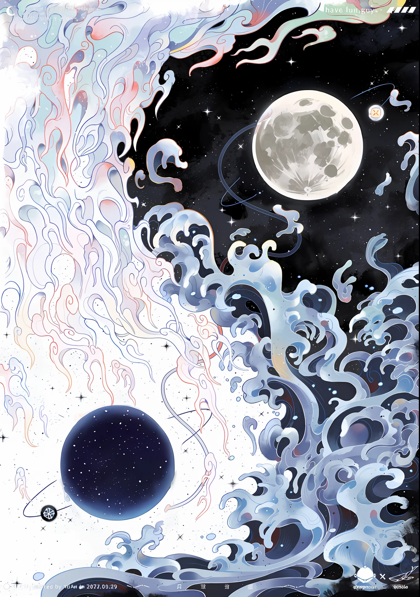 tag,a moon,Star Morning