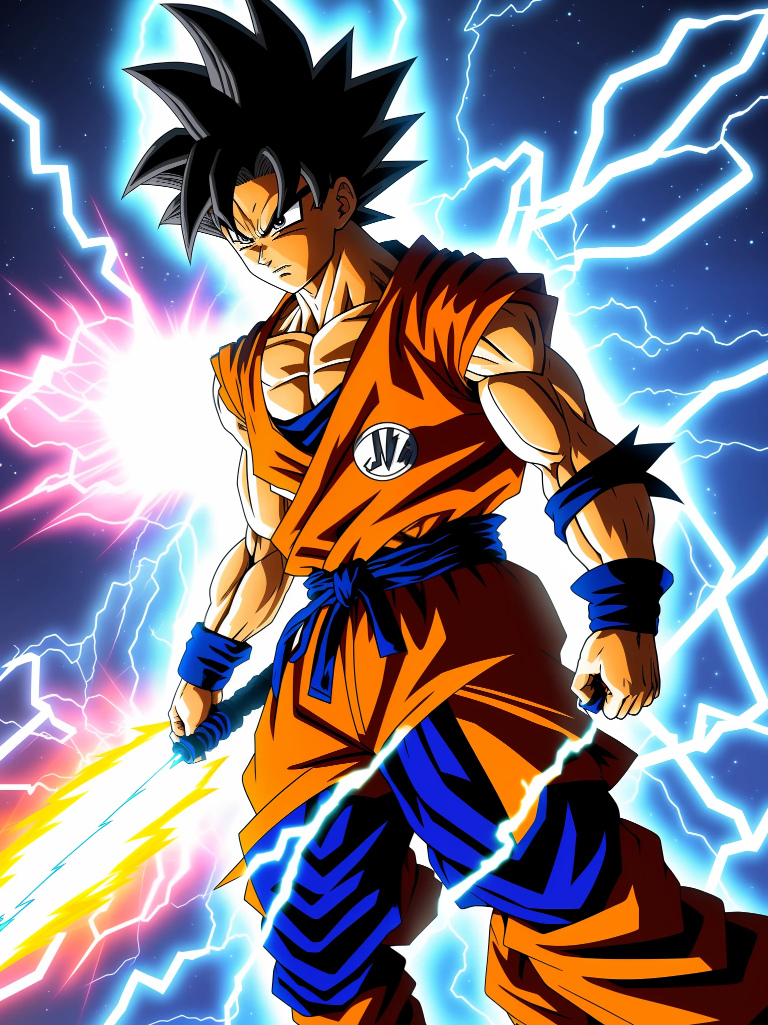 Goku ssj 3 with lightning