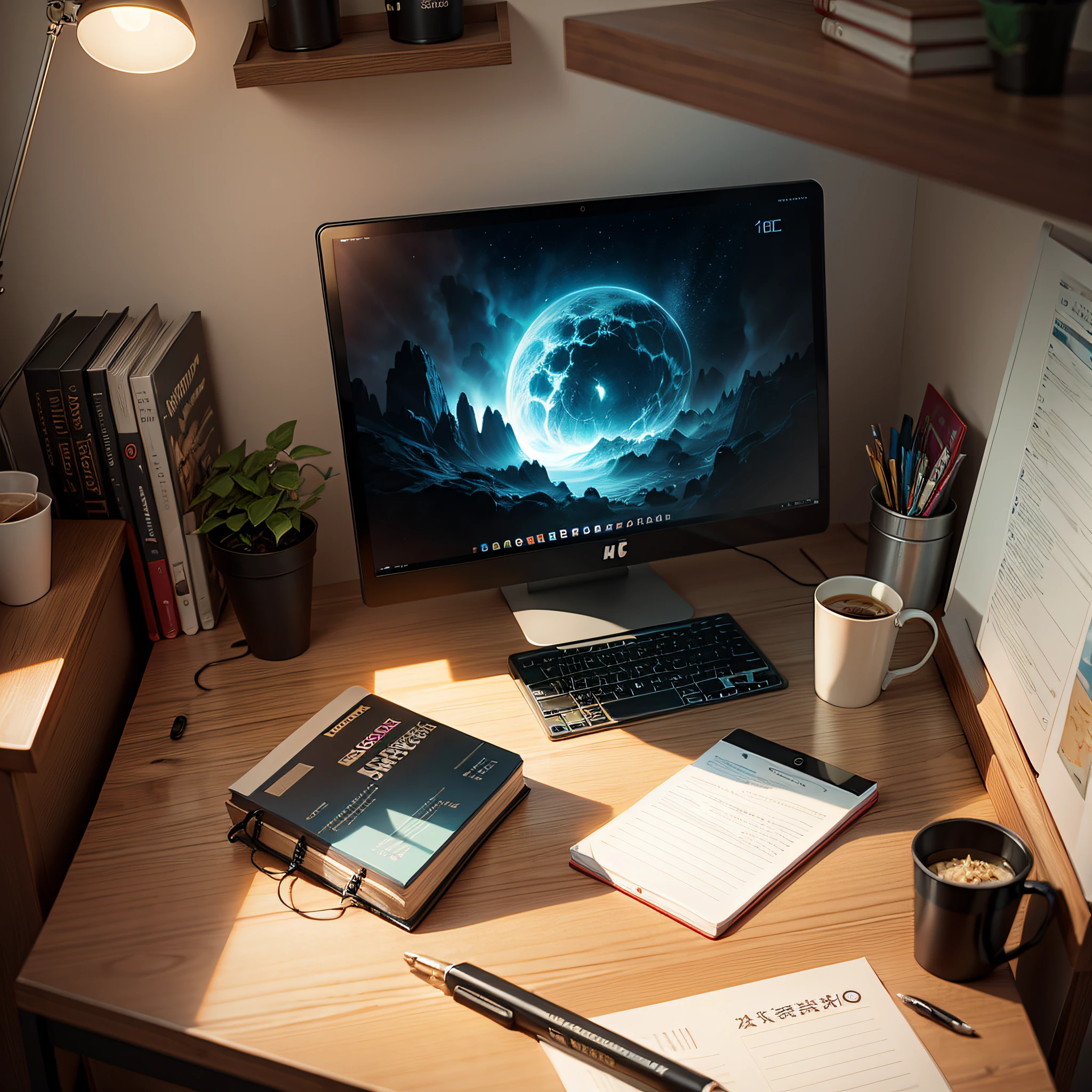 Study desk,Movie light --auto