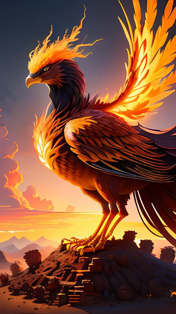 an anthill with a Phoenix on it