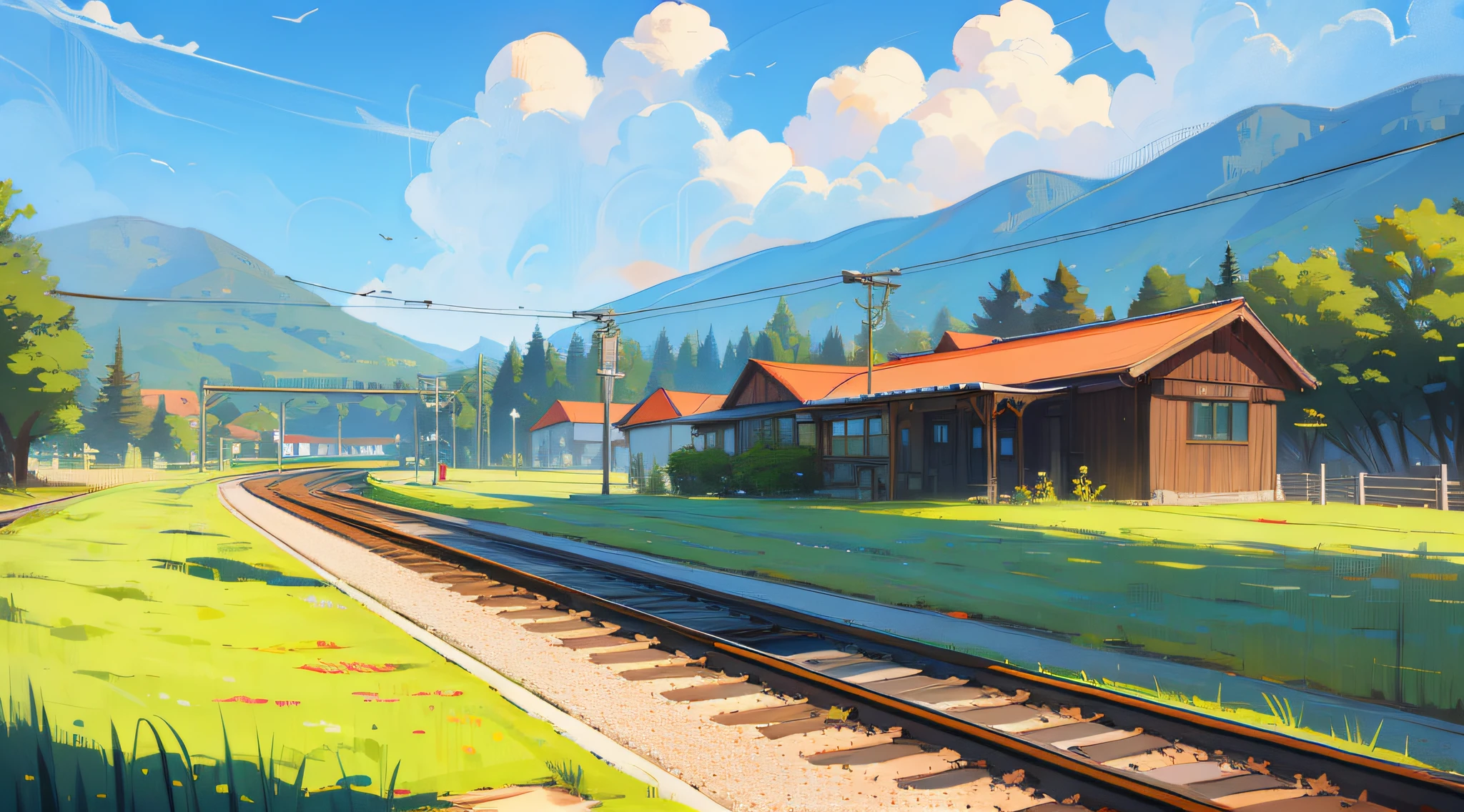 idyllic,Scenery,Wagas,trains,train track --auto