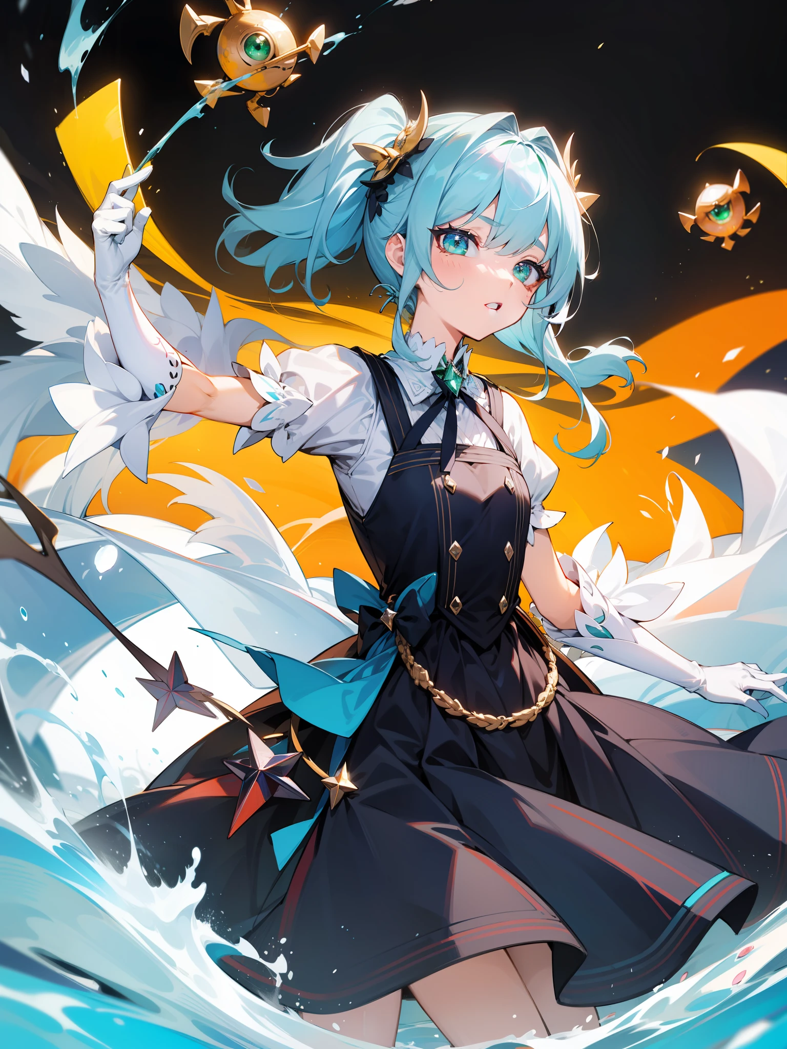 ultra-detailliert, 4K、Emerald eyes