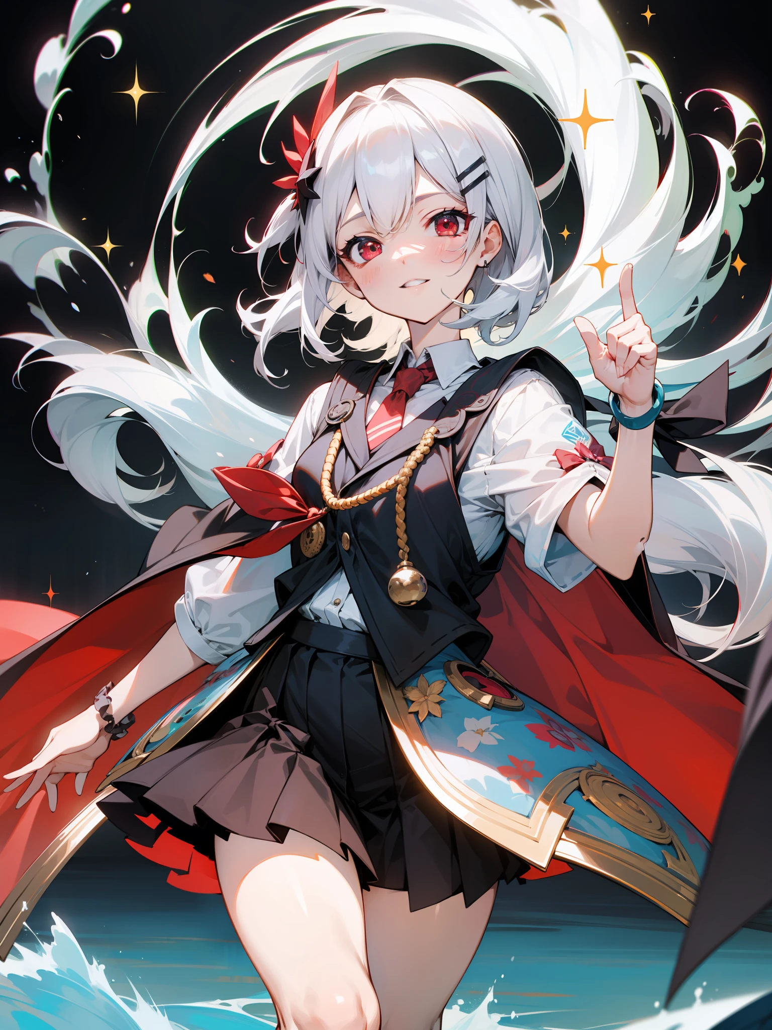 ultra-detailliert, 4K、red eyes