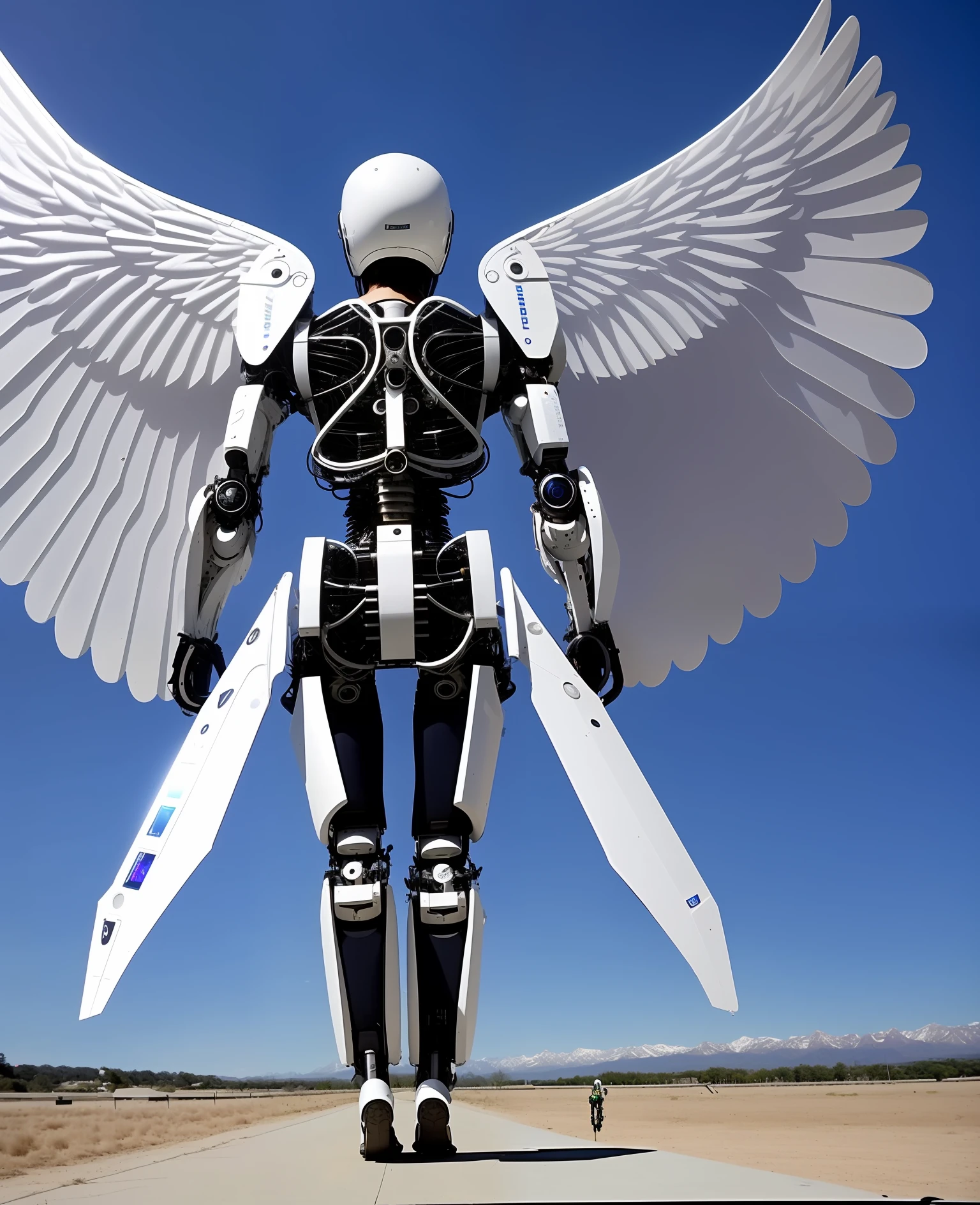 Mechanical bionic wings,photorealestic