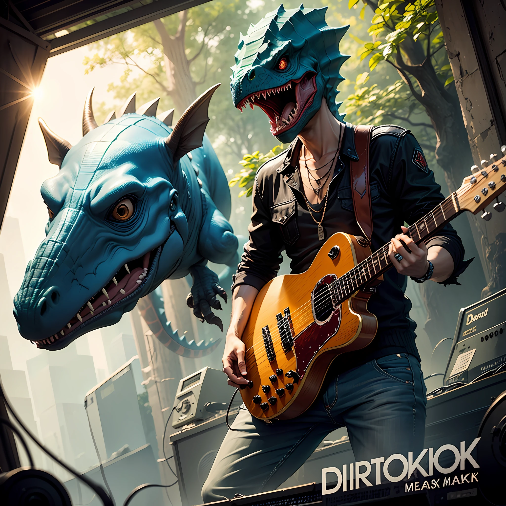 Dinosaur Mask band --auto