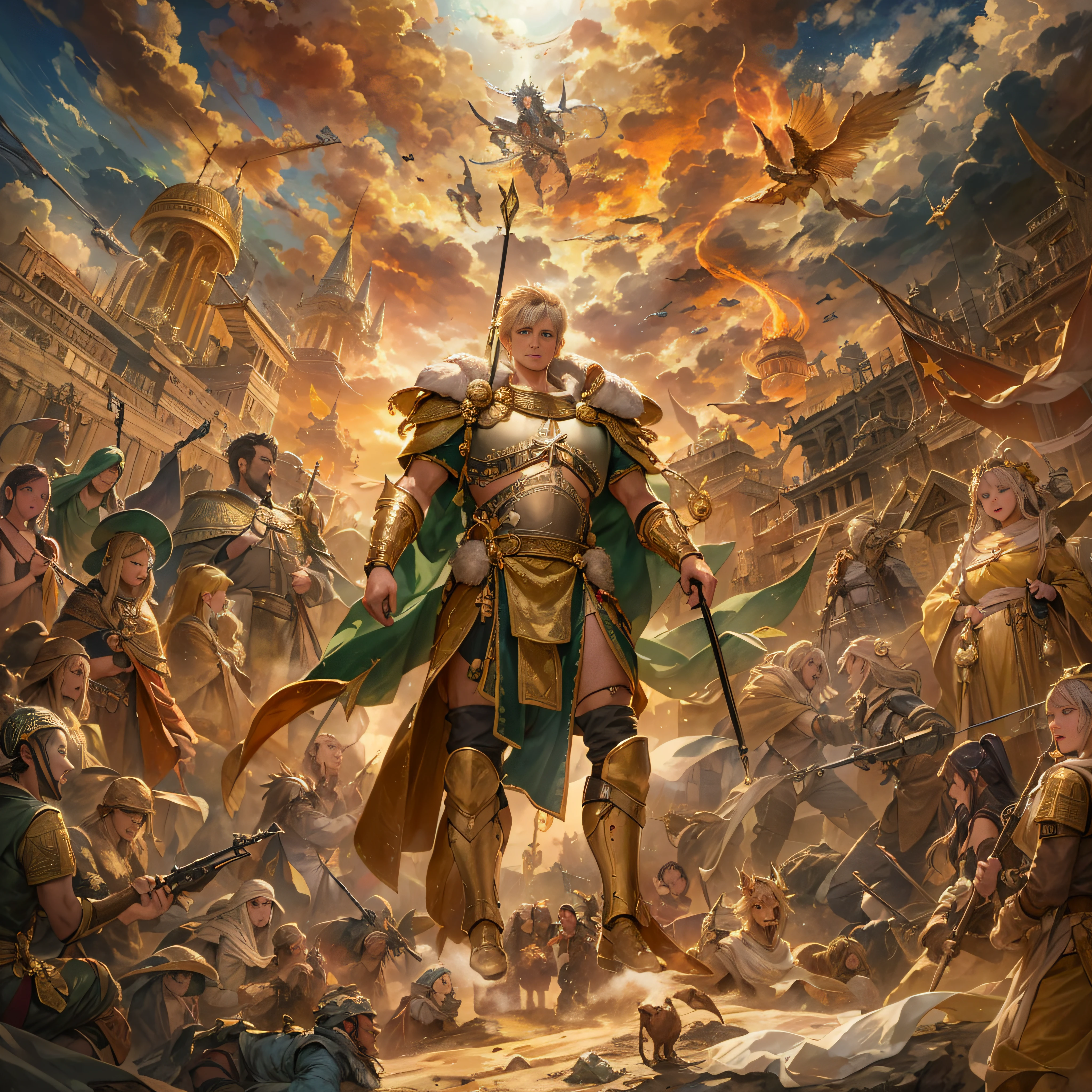 ((top-quality、High fineness、High resolution、masterpiece)))、(((Reincarnation of Constantine the Great)))、Like the Roman Empire of the Ancient Earth、The world view of the space great empire sweeping the galaxies against the backdrop of overwhelming military power, scientific power, material power、Imperial family, the reincarnation of Constantine the Great、Young Military Personnel、Descended on the head star of the oriental space empire Persia、Battle of the Stars、Wu Yong、Wisdom、effort、Study、friendship、victory、yearning、pure love、lovemaking、Pure love with a pretty local girl、throbbing、The sparkle of youth、grow、Growing talent、Efforts to Persist、Friendship with comrades in arms、trickery、Ambitions for grandiose domination、great adventure、Rest between battles、Lion-like eyes、Bright piercing eyes、Smiling mouth、Dangerous attraction、Strong mind and body、strong con、fullness、Military affairs、thick neck、broad shoulder、Vast hot sand desert、Fierce pitched battles、Iridescent evening sky、Fantastical、Hair that flutters in the wind、Romantic、Dramatic、lyrical、heartful、Excite、excitedly、pounding、Anxiety、nostalgia、sentimental、Longing for the future、passion、chill out、