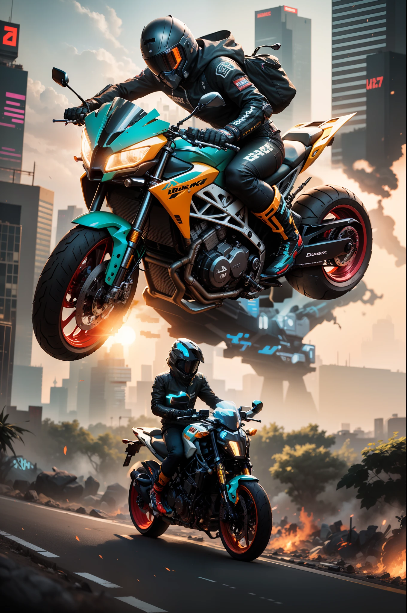 Super duke , cyberpunk ,