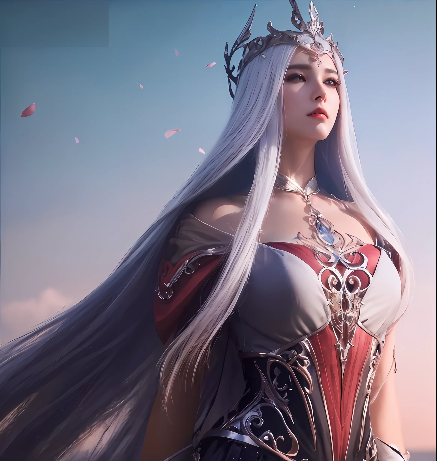 (masterpiece, best quality, extremely detailed 8k, ultra hd, ultra-detailed, highly detailed, highly realistic, ultra-realistic, photo realistic), (1girl:1.5), (detailed realistic skin), (realistic big breasts), slender abs, (closed mouth:1.5)