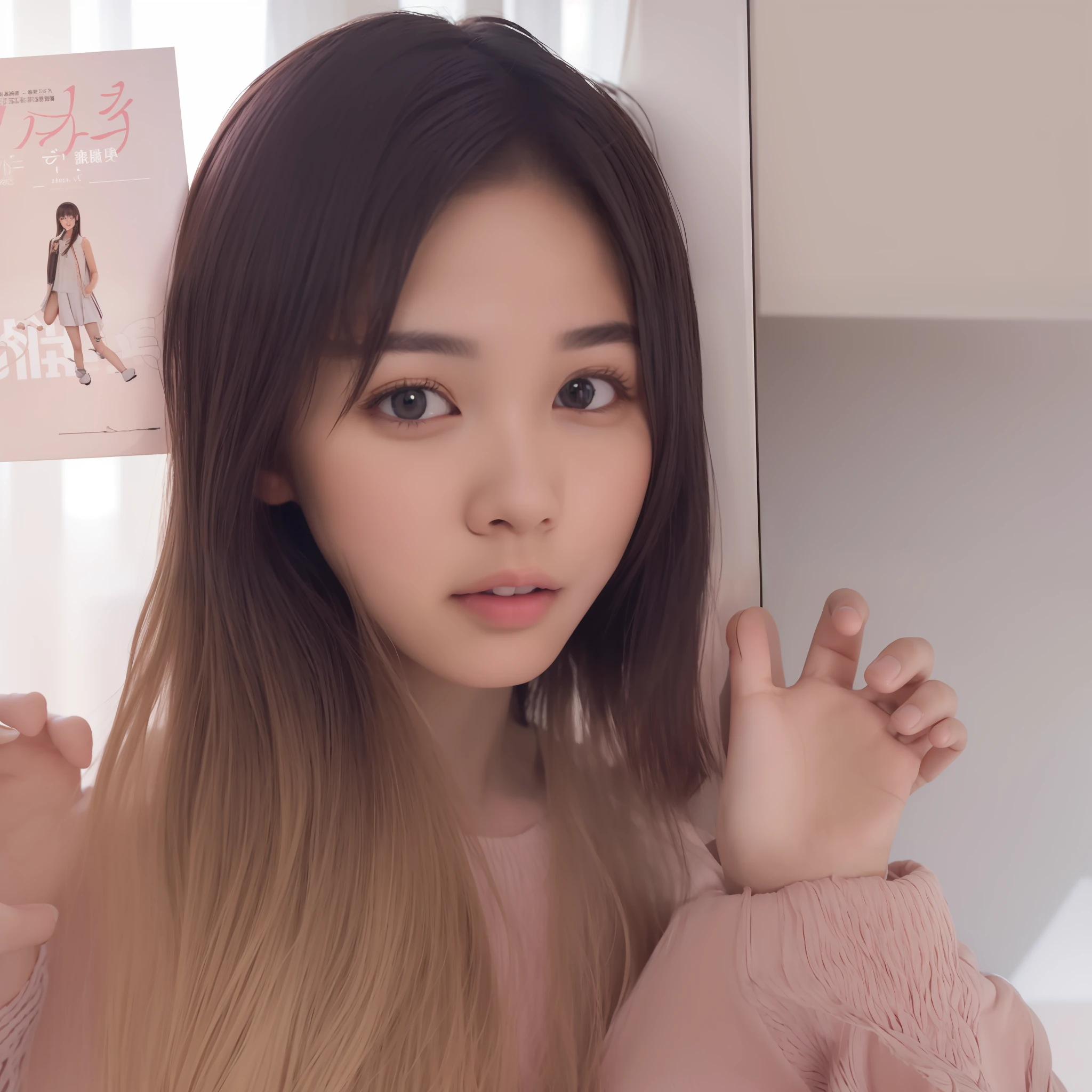 jpnidol, 1girl,idol magazine cover, masterpiece, high quality, looking at viewer,