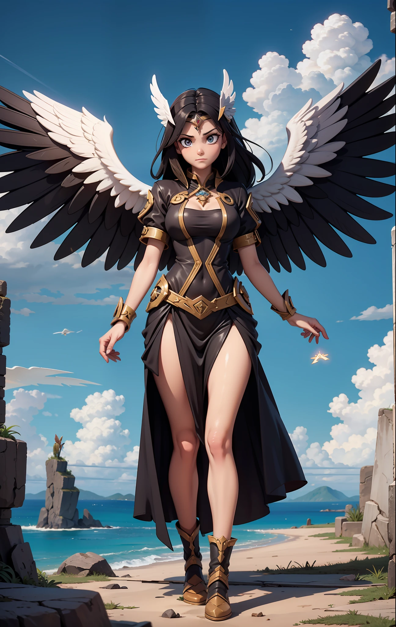 angelicales, Black wings, darkly, （featheredwings）, A double-edged sword, a paradise, Archangel, disarray, chaste, luring, runic, Redemption, Fragmentation, seele