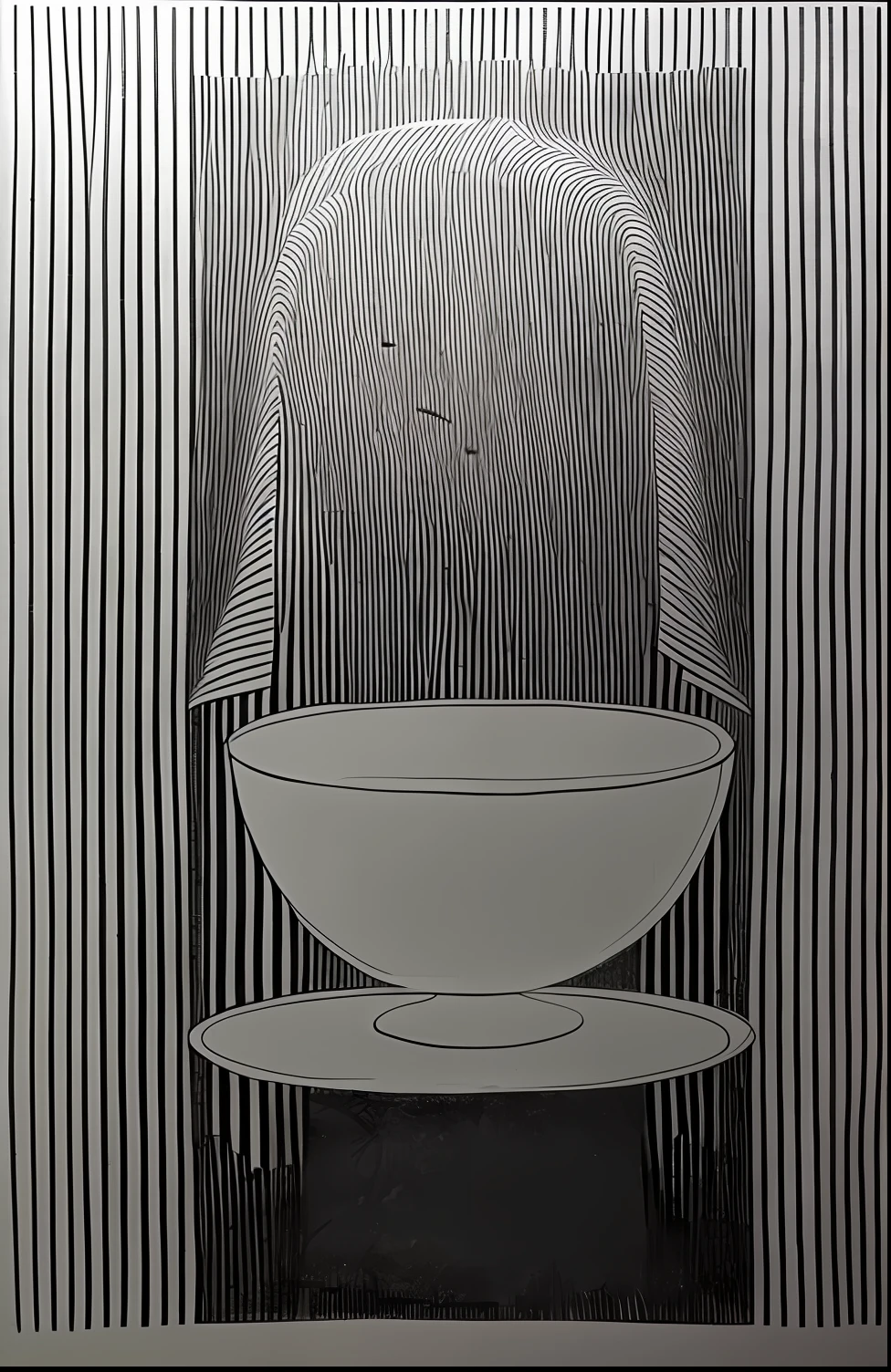 Black and white line drawing,clear