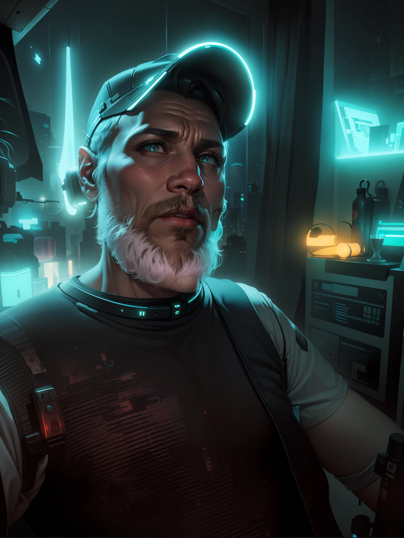 Background cyberpunk night city