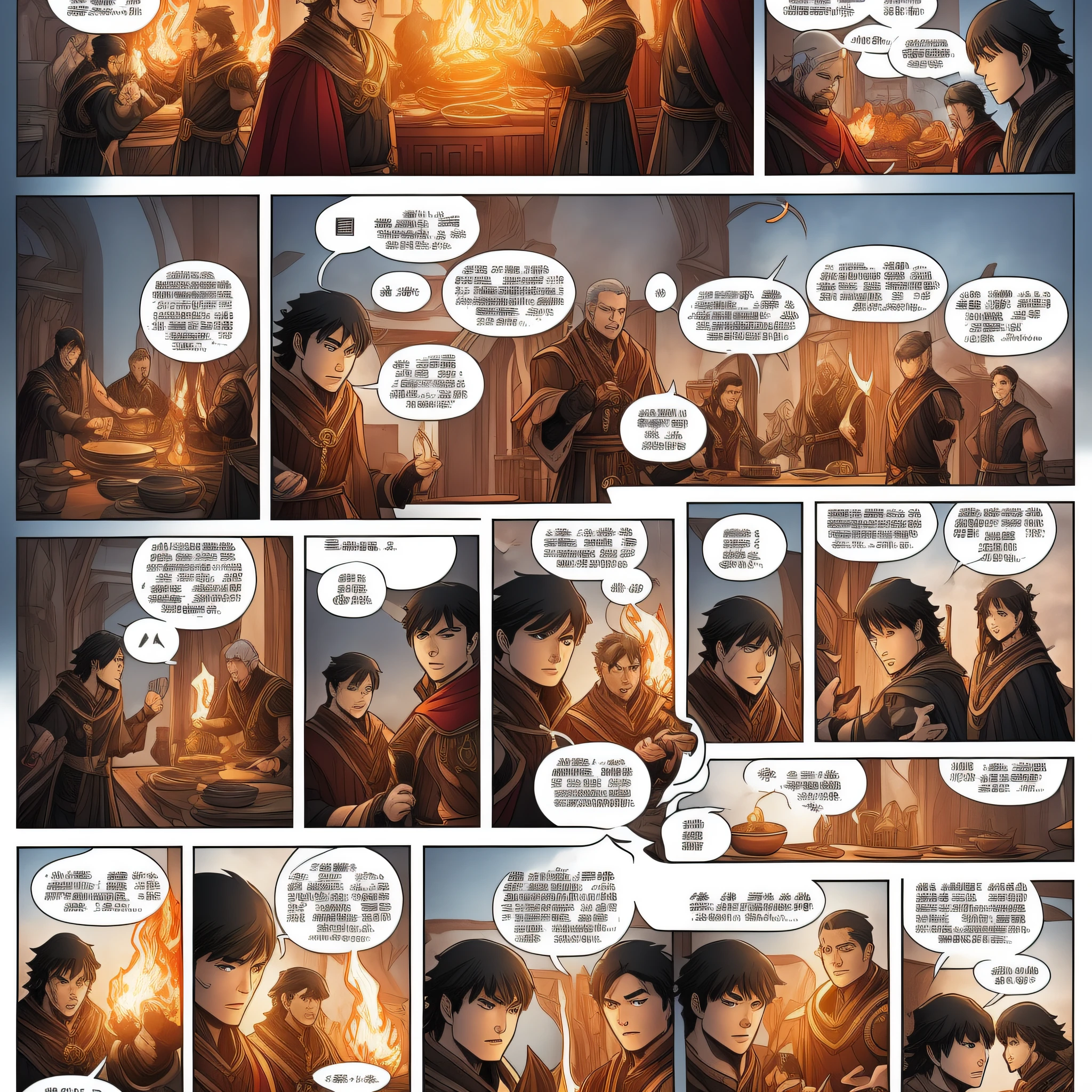 人物.comic strip.Ice and Fire Magic Kitchen.mtu,Handsome --auto