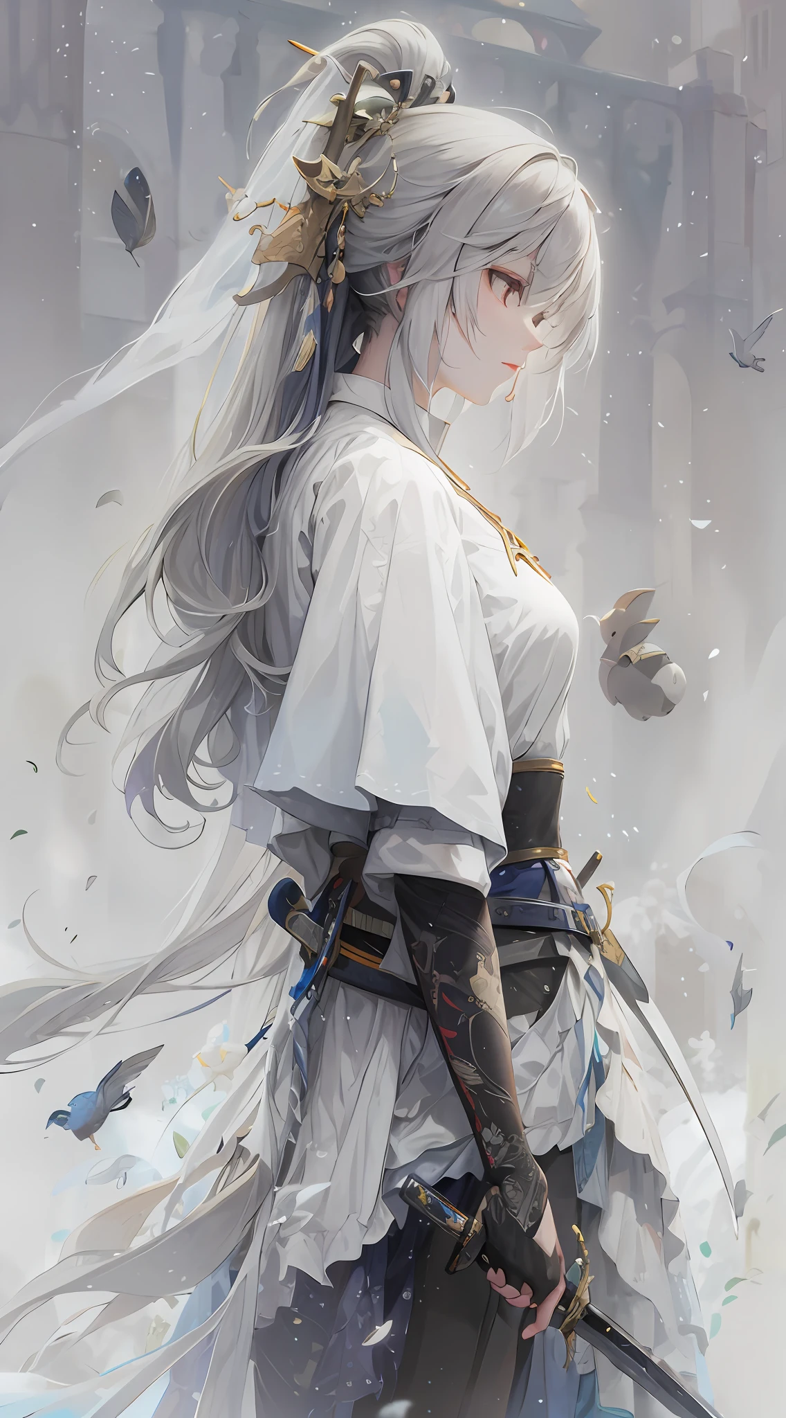 Sword in hand，the detail