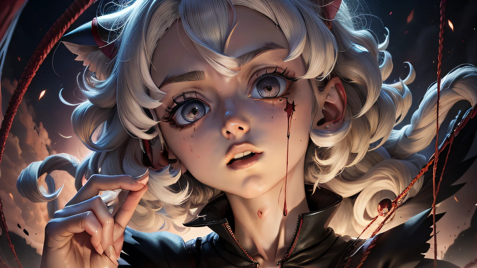 Neferpitou, Neferpitou HunterxHunter, hunterxhunter, realista, agressivo, fios, marionete, psicopata, sangue, raiva, assassina, anime --auto