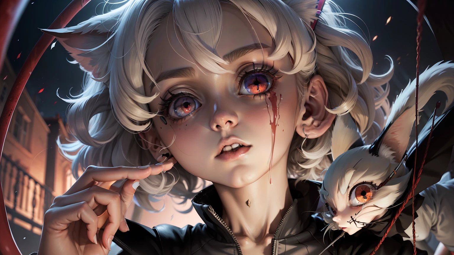 Neferpitou, Neferpitou HunterxHunter, hunterxhunter, realista, agressivo, fios, marionete, psicopata, sangue, raiva, assassina, anime --auto