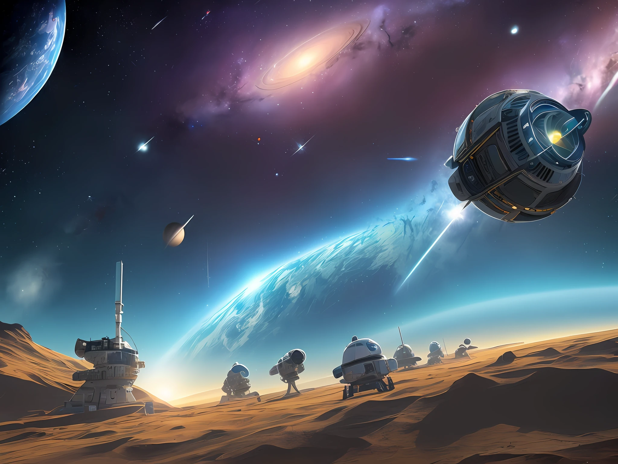 The discovery of the New Earth is on the edge of interstellar civilization , An exploration fleet is on a space voyage , Their goal is to find new resources and planets 。 They use state-of-the-art detection equipment , Searching for distant galaxies 。