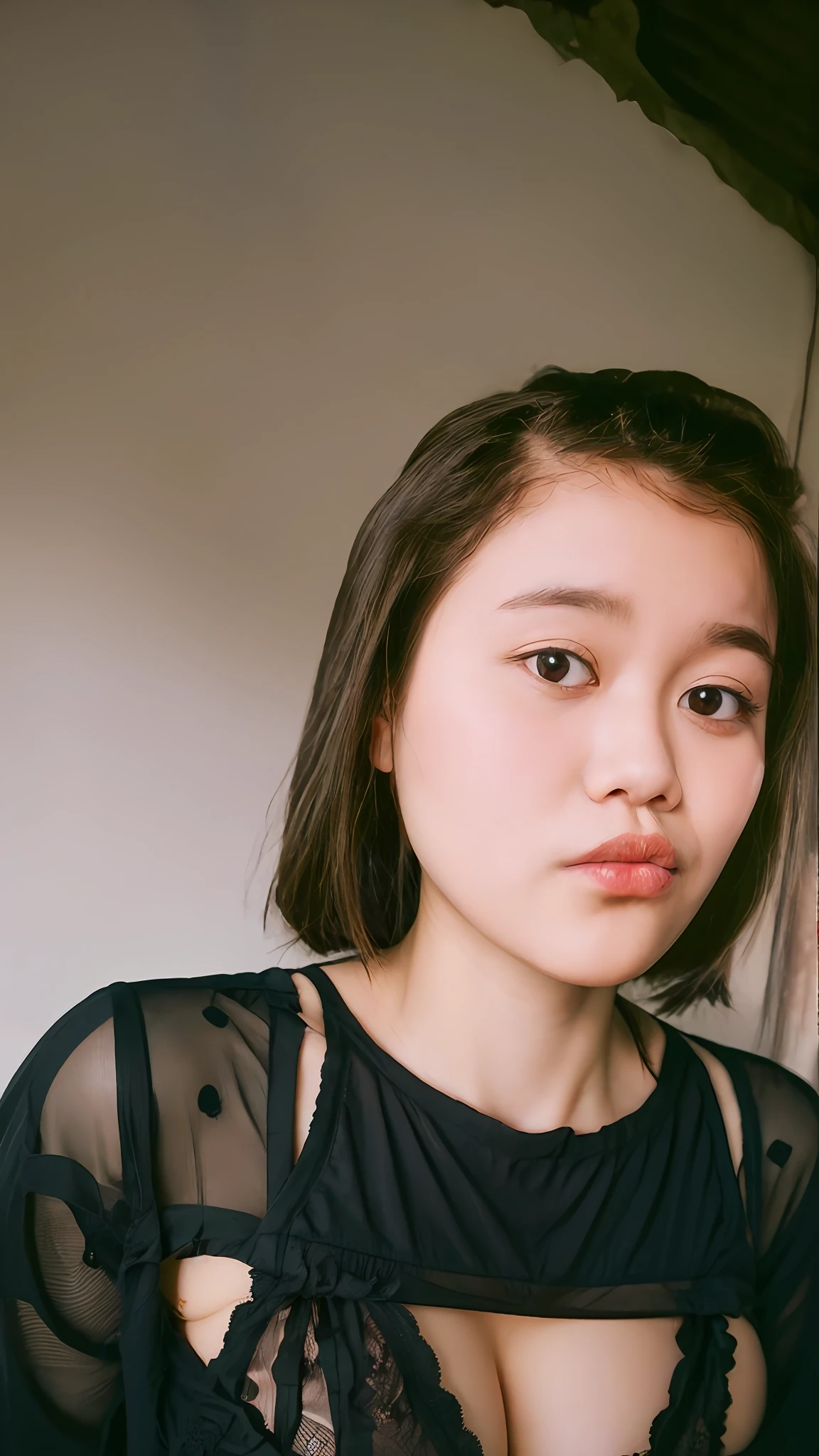Solo girl, undressed, wearing a red bra, (obvious, good skin, perfect breast shapclothes, upper body, nosebleed, naughty, upper teeth, modern, Realism, image fill, Fujicolor, dithering, high details, textured skin, super detail, high quality, 8k, 16k