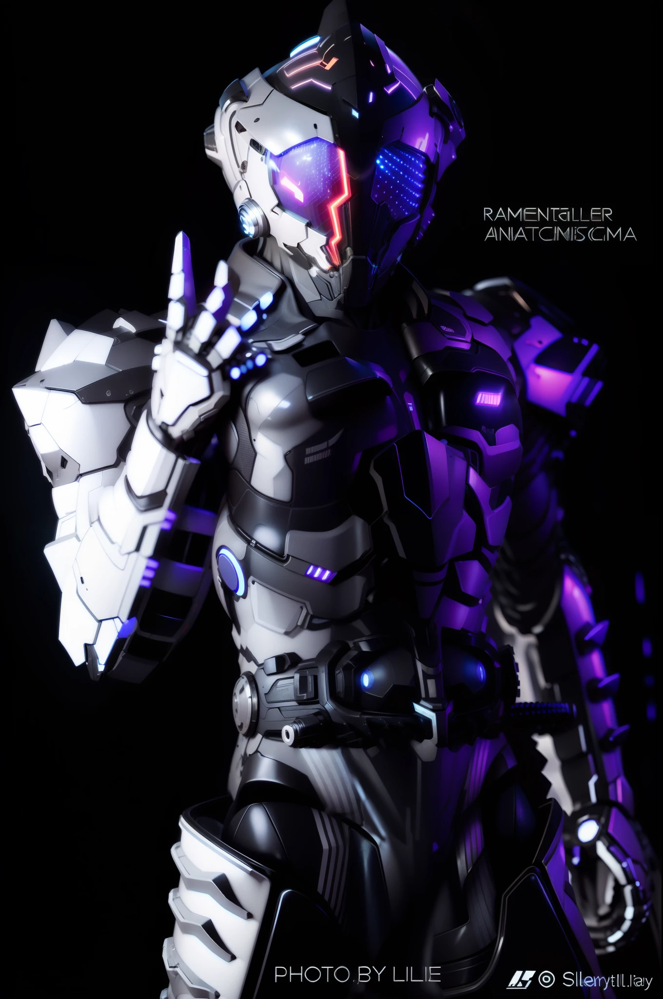 Realiy,photorealestic,Machinary,mechs,Technologie,musculous,glowing light eyes,Burly body,style of photography,Real scenery(Metallic texture 1.8)(Excess detail 2)(High resolution1.6)(4K clarity1.9)(Carbon fiber 1.5)(Metal reflection 1.5),Neon lights