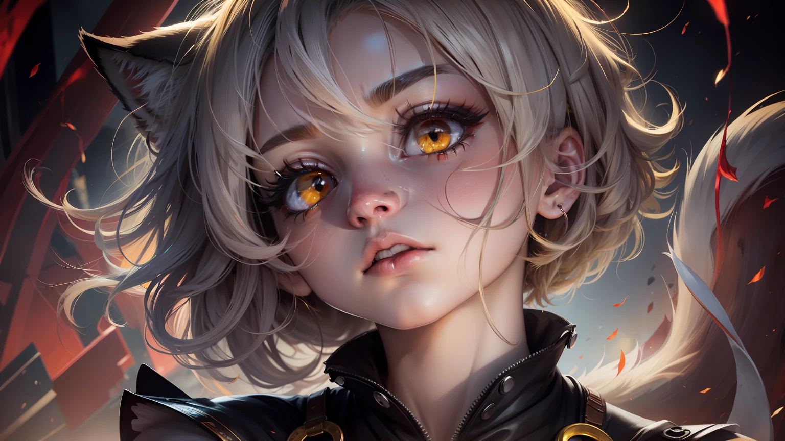 fox eyes, eyes yellow and red degrade --auto